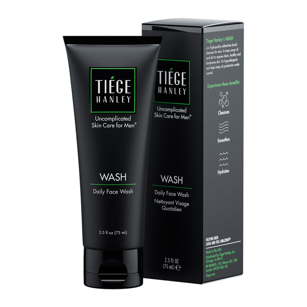 Tiege Hanley Daily Face Wash en botella, limpieza suave y eficaz para el día