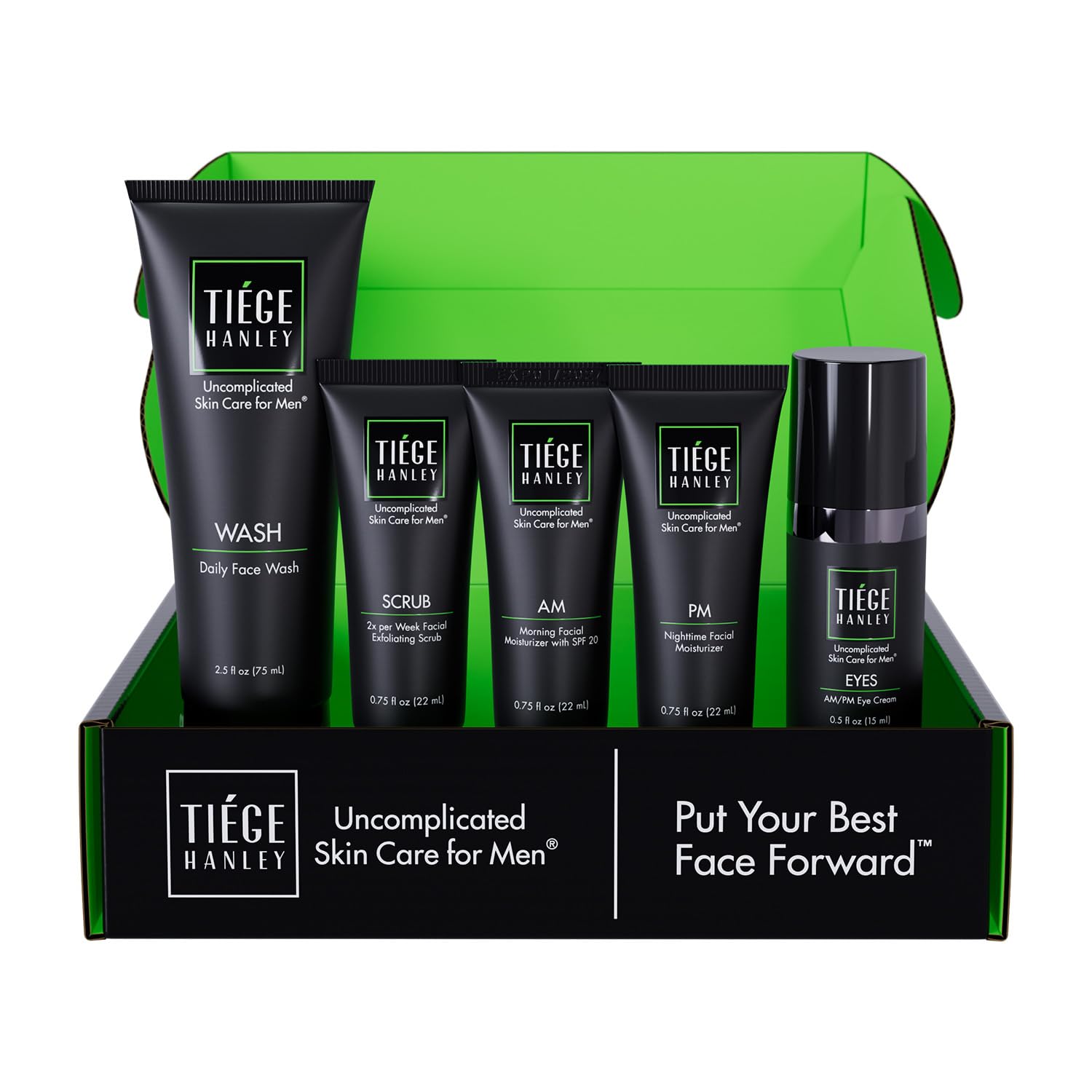 Tiege Hanley Daily Face Wash for clean, balanced skin in the morning routine.