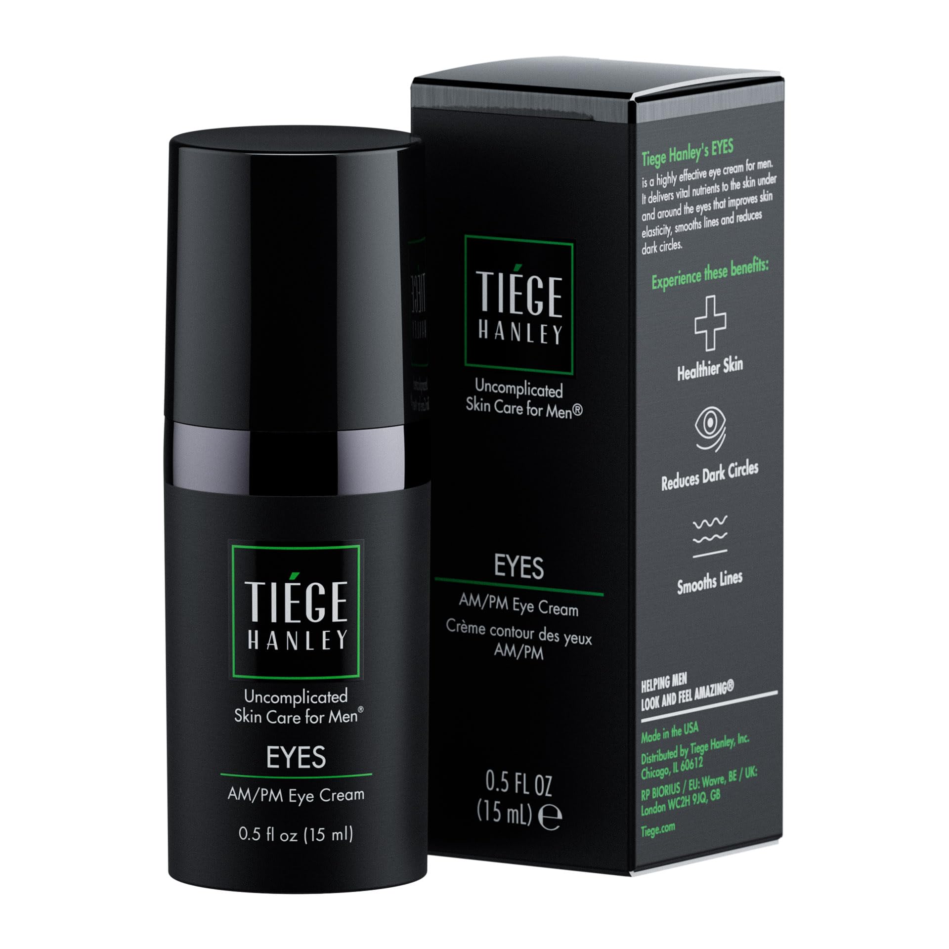 Tiege Hanley Eye Cream jar front highlighting the hydrating under-eye care