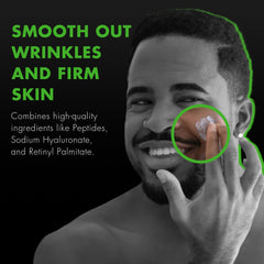 Sodium hyaluronate in Tiege Hanley Super Serum for hydrated, plump-looking skin.
