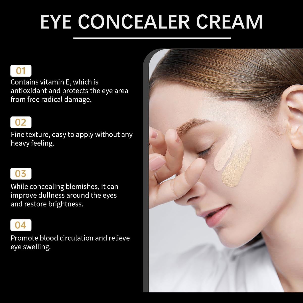Tiejdhr Fórmula hidratante para contorno de ojos, ayuda a mantener la hidratación diaria.