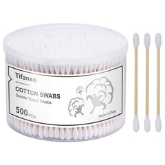 Tifanso cotton swabs with storage box for daily use and easy access.