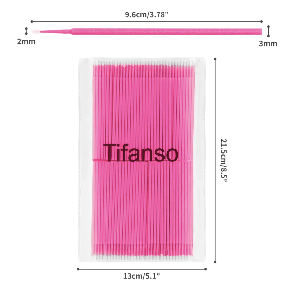 Tifanso disposable micro swabs for makeup removal and delicate corrections.