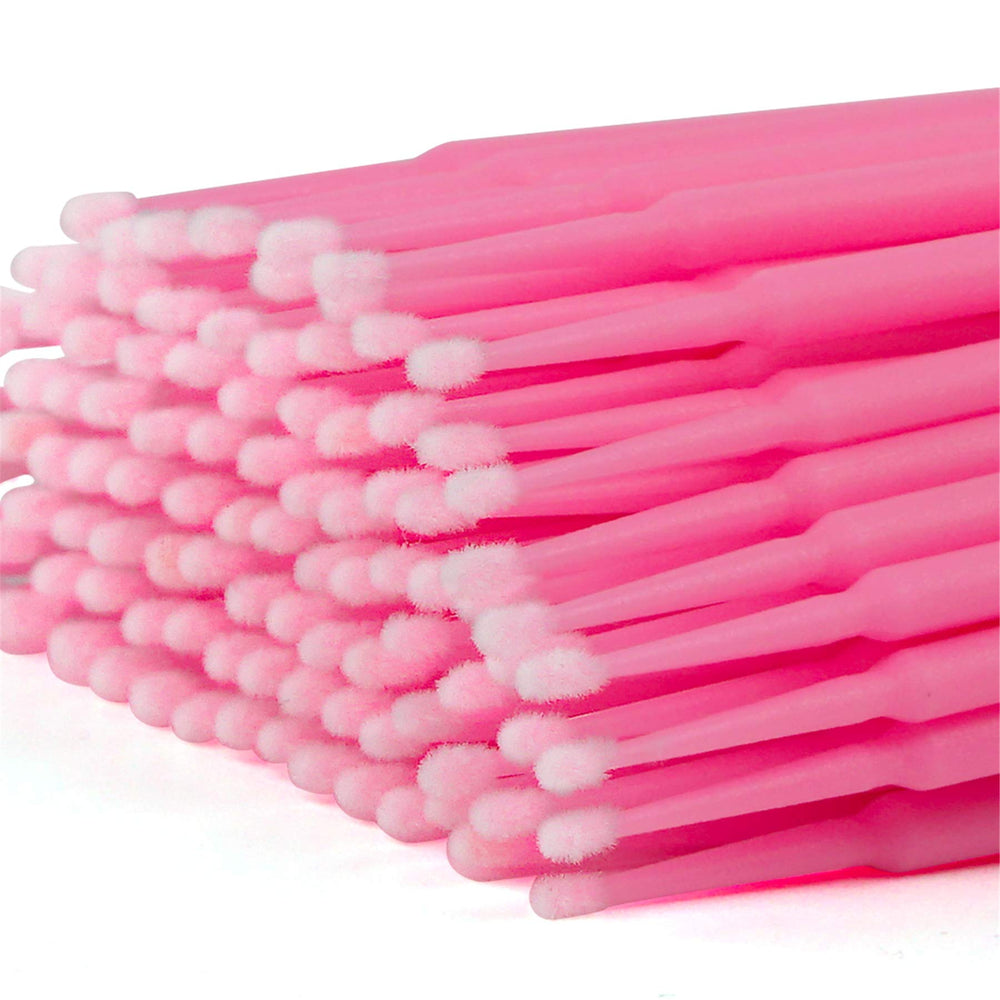Tifanso soft fluff micro applicators minimize fuzz during gel application.