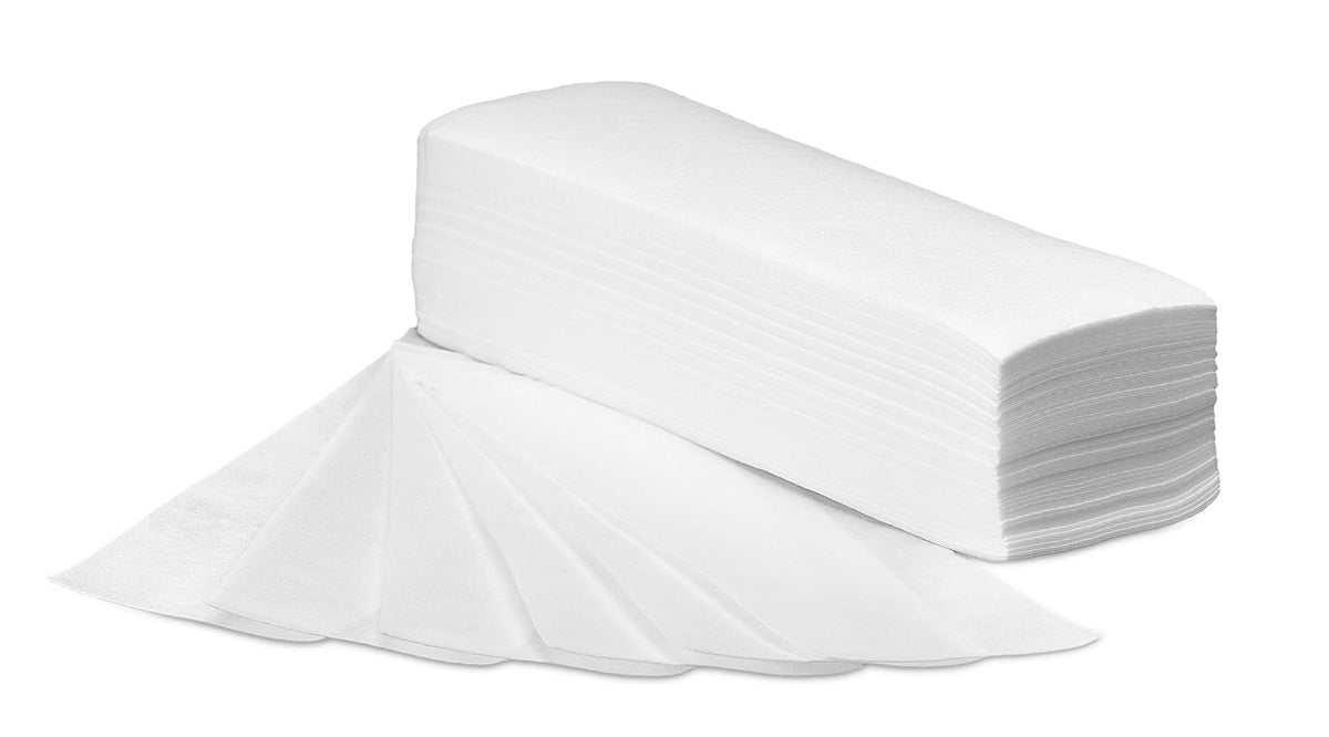Tifara Beauty packaging shows 100 non-woven wax strips for body and facial use.