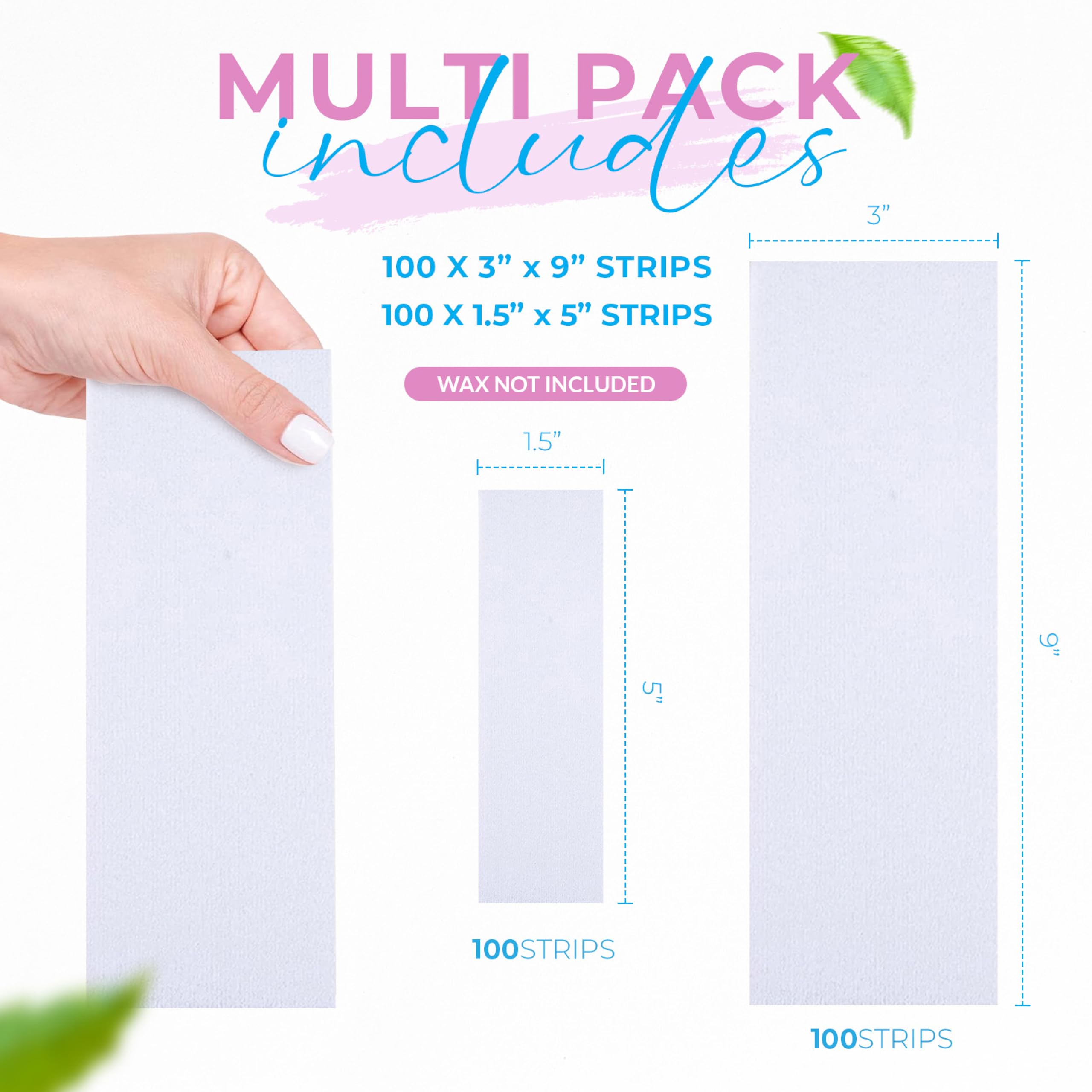 tifara beauty wax strips with soft backing support smooth, comfortable waxing sessions.