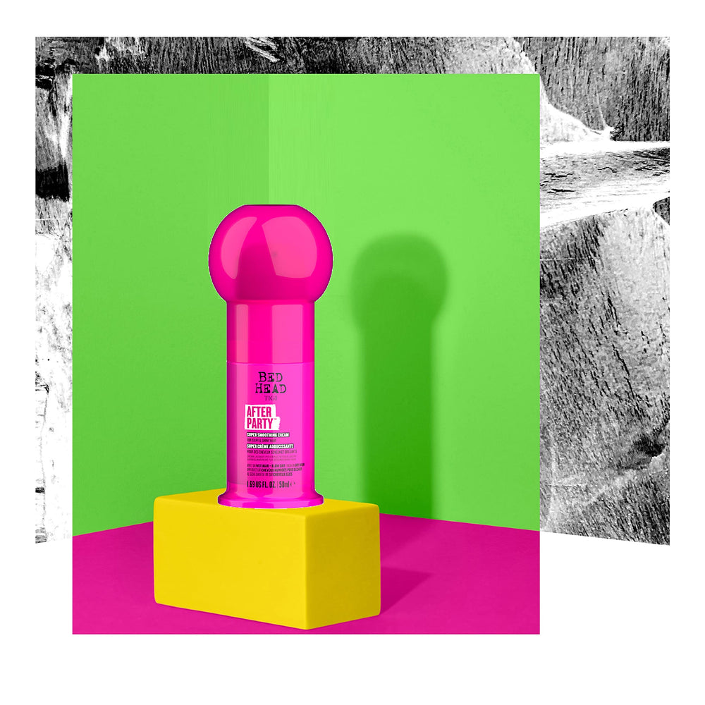 Frizz control action with TIGI Bed Head After Party