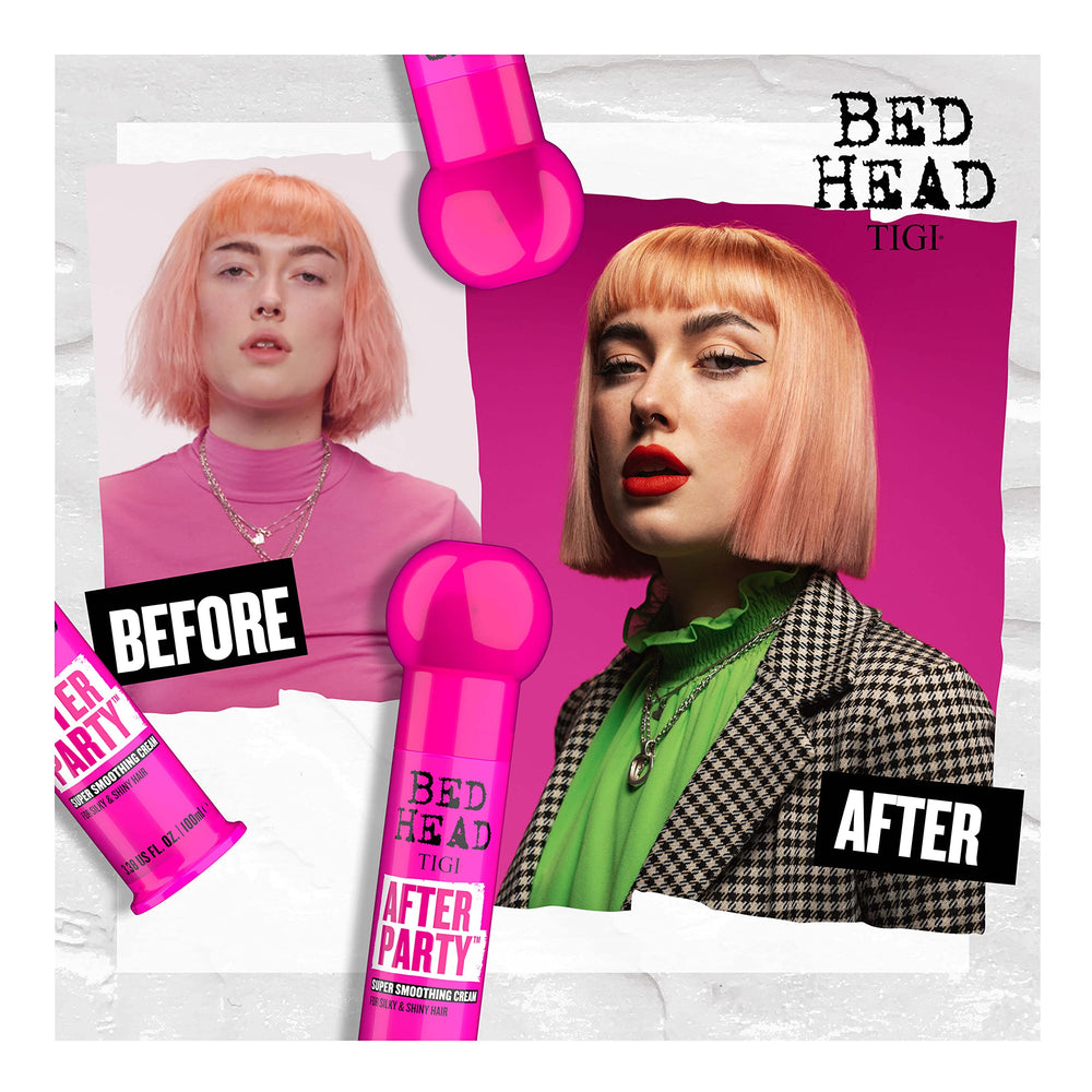 Close-up of After Party gloss on hair highlighting shine