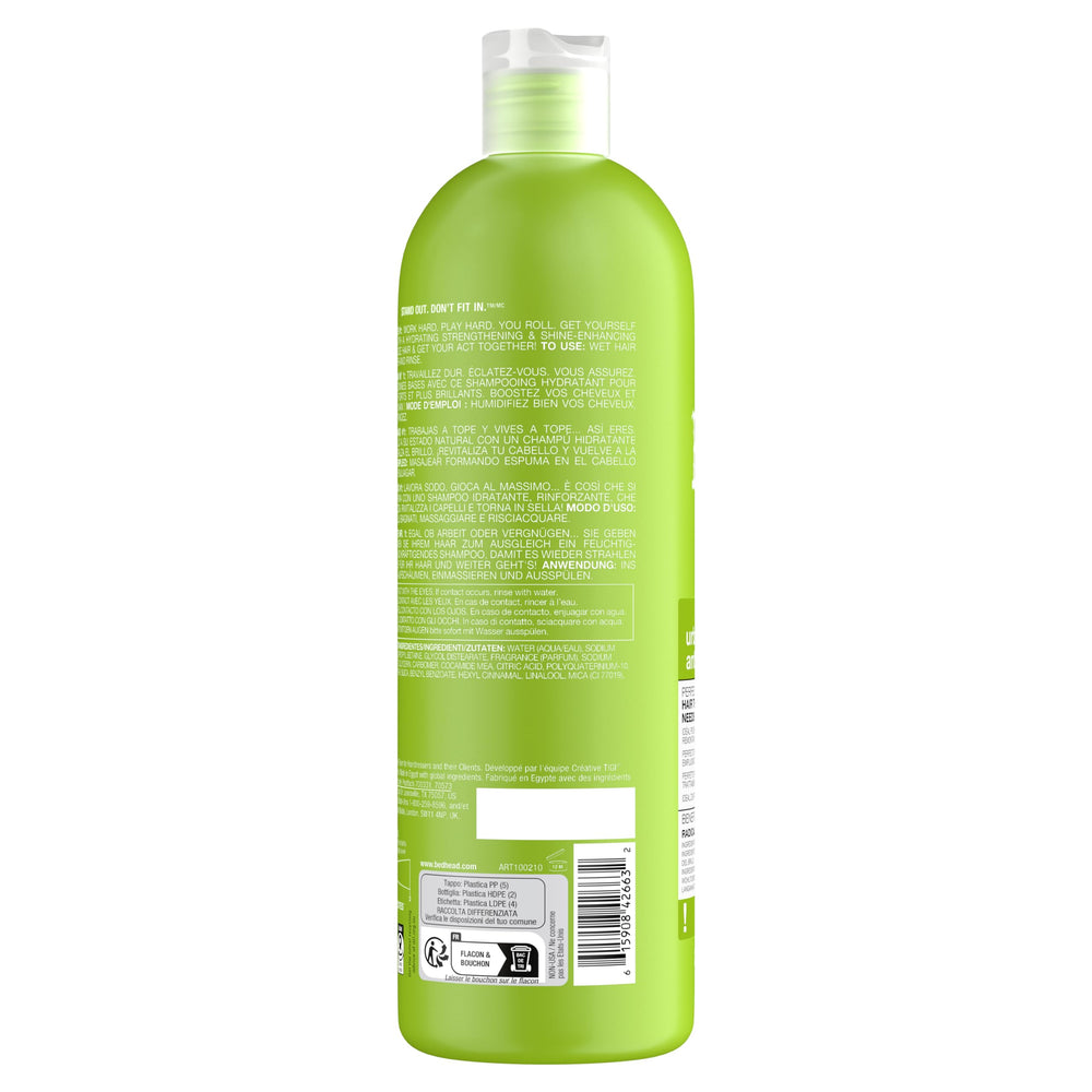 TIGI Bed Head antidotos urbanos 1, empaque de 750 ml para uso prolongado.