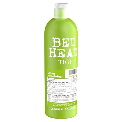 TIGI Bed Head antidotos urbanos 1, etiqueta frontal con guía de uso.