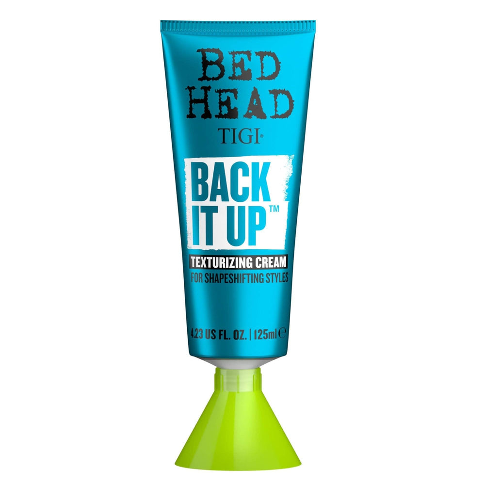Bed Head Back It Up crema texturizante en bote define textura y añade cuerpo.