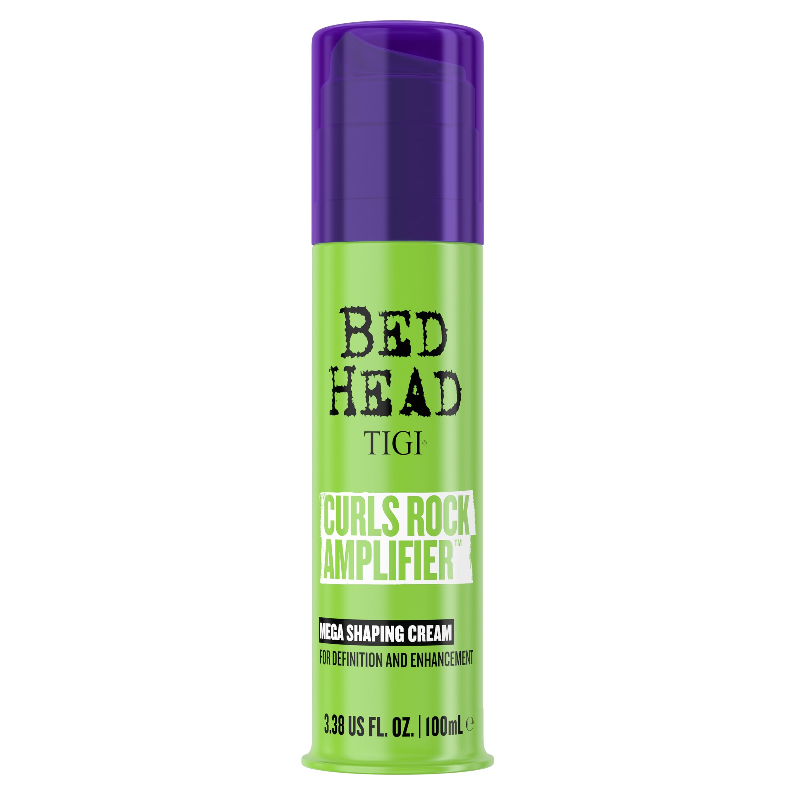 TIGI Bed Head Curls Rock Amplifier, envase para definición duradera de rizos.