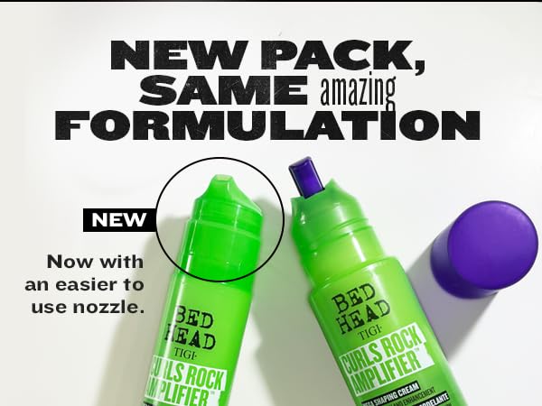 TIGI Bed Head Curls Rock Amplifier, fórmula resistente a la humedad para rizos suaves.