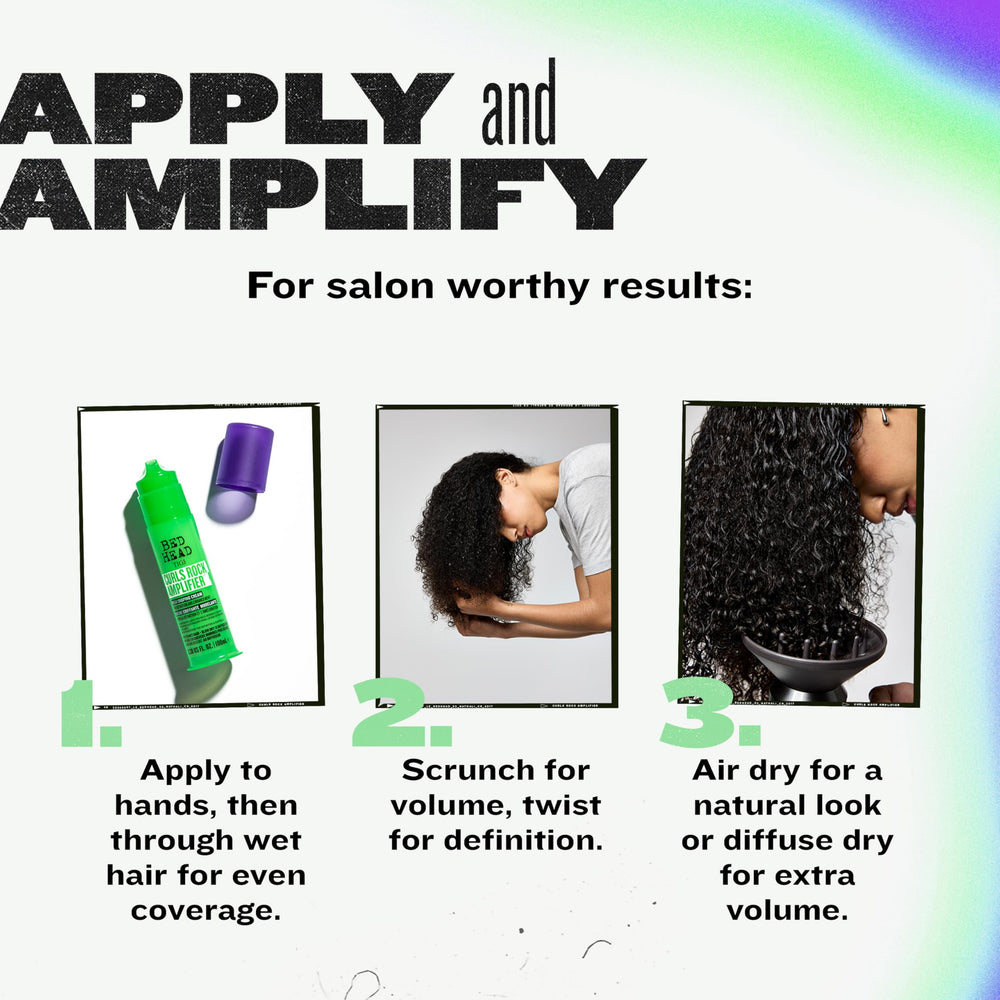 TIGI Bed Head Curls Rock Amplifier, volumen extra para rizos con movimiento.