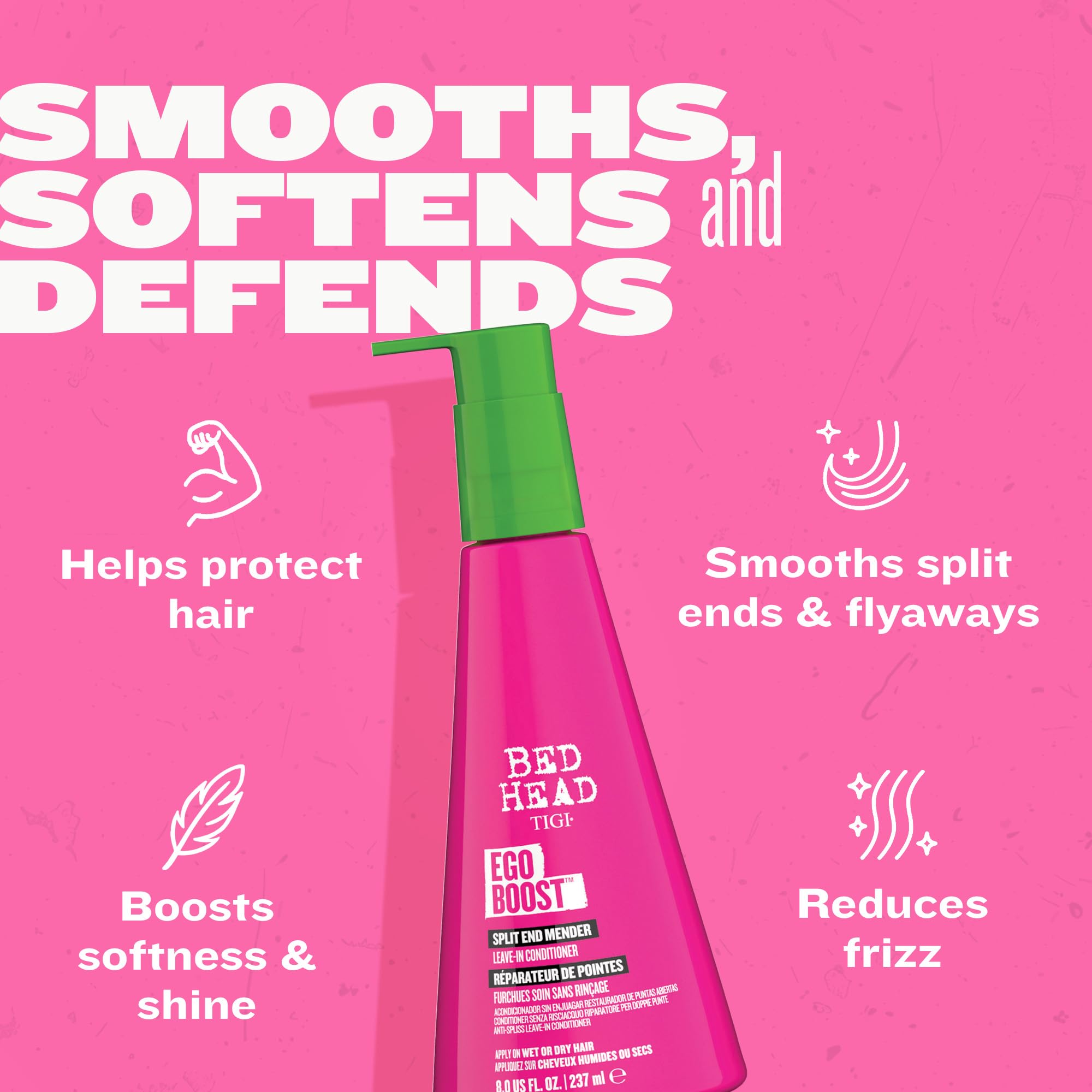 TIGI Bed Head Ego Boost textura cremosa facilita el peinado