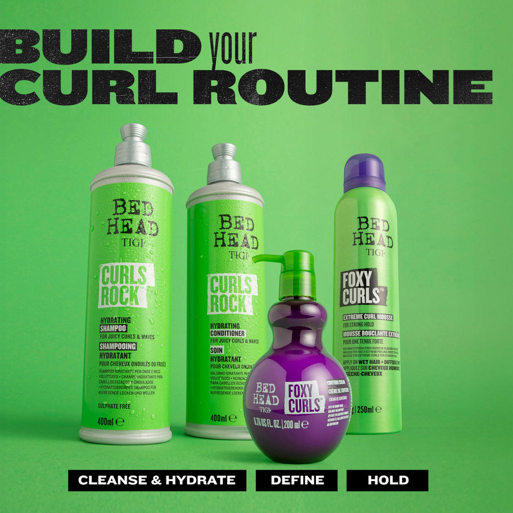 TIGI Bed Head Foxy Curls Contour Creme, resultados visibles en rizos definidos y brillantes