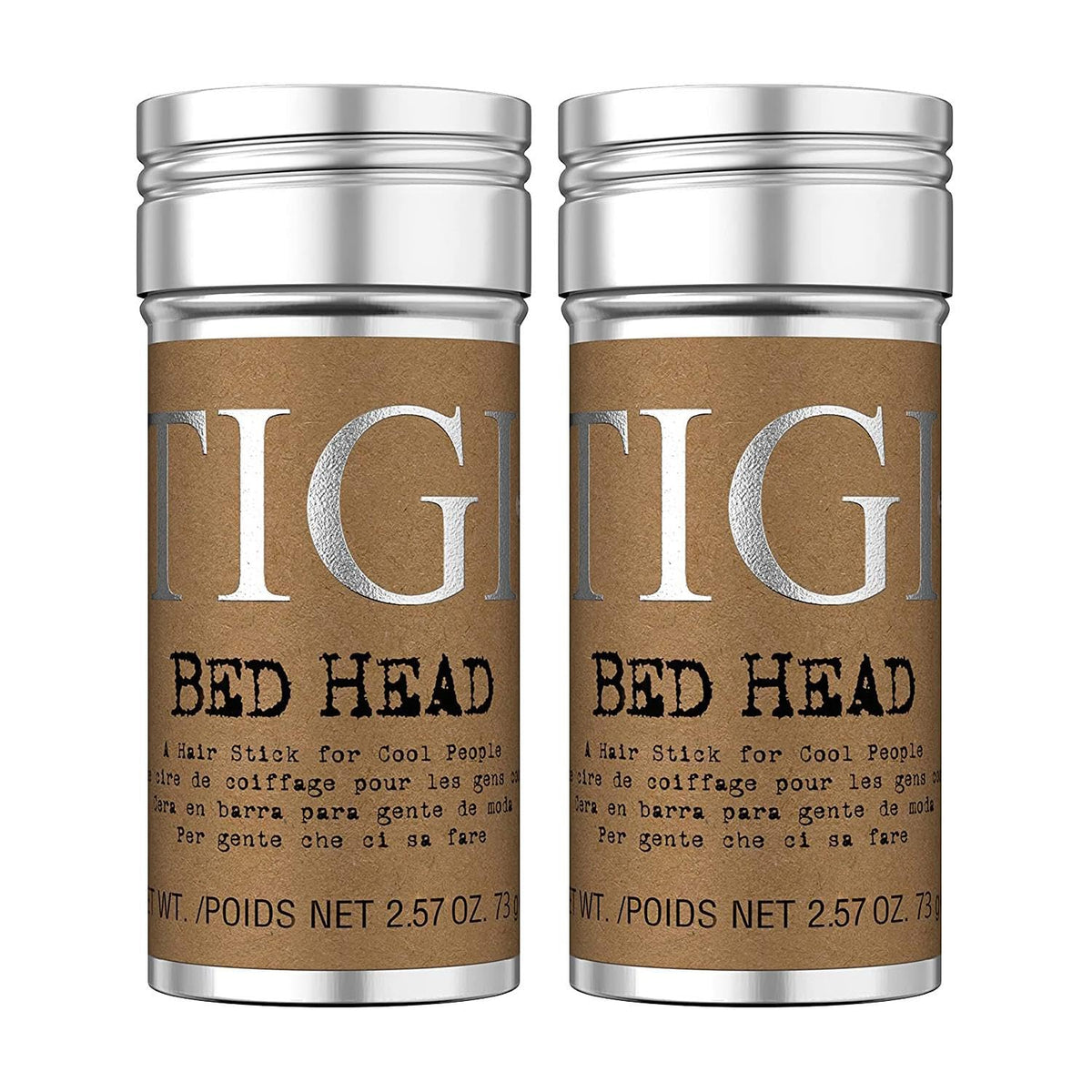 TIGI Bed Head hair wax stick 2-pack for mess-free direct application.