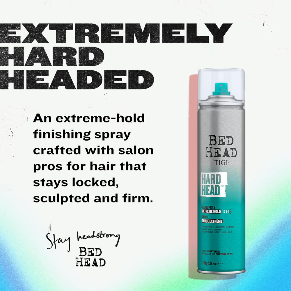 TIGI Bed Head Hard Head aplicación a 10-12 pulgadas para control preciso