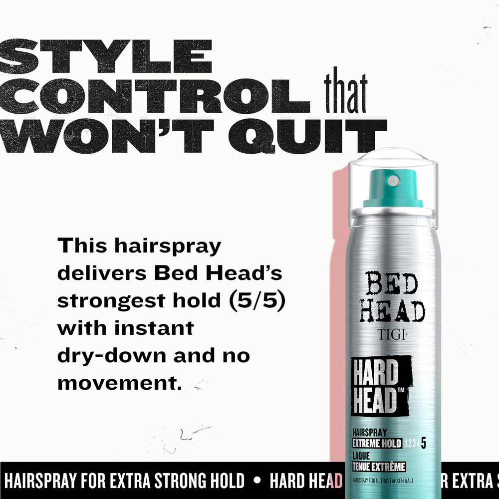 TIGI Bed Head Hard Head brillo-natural para un acabado suave y profesional.