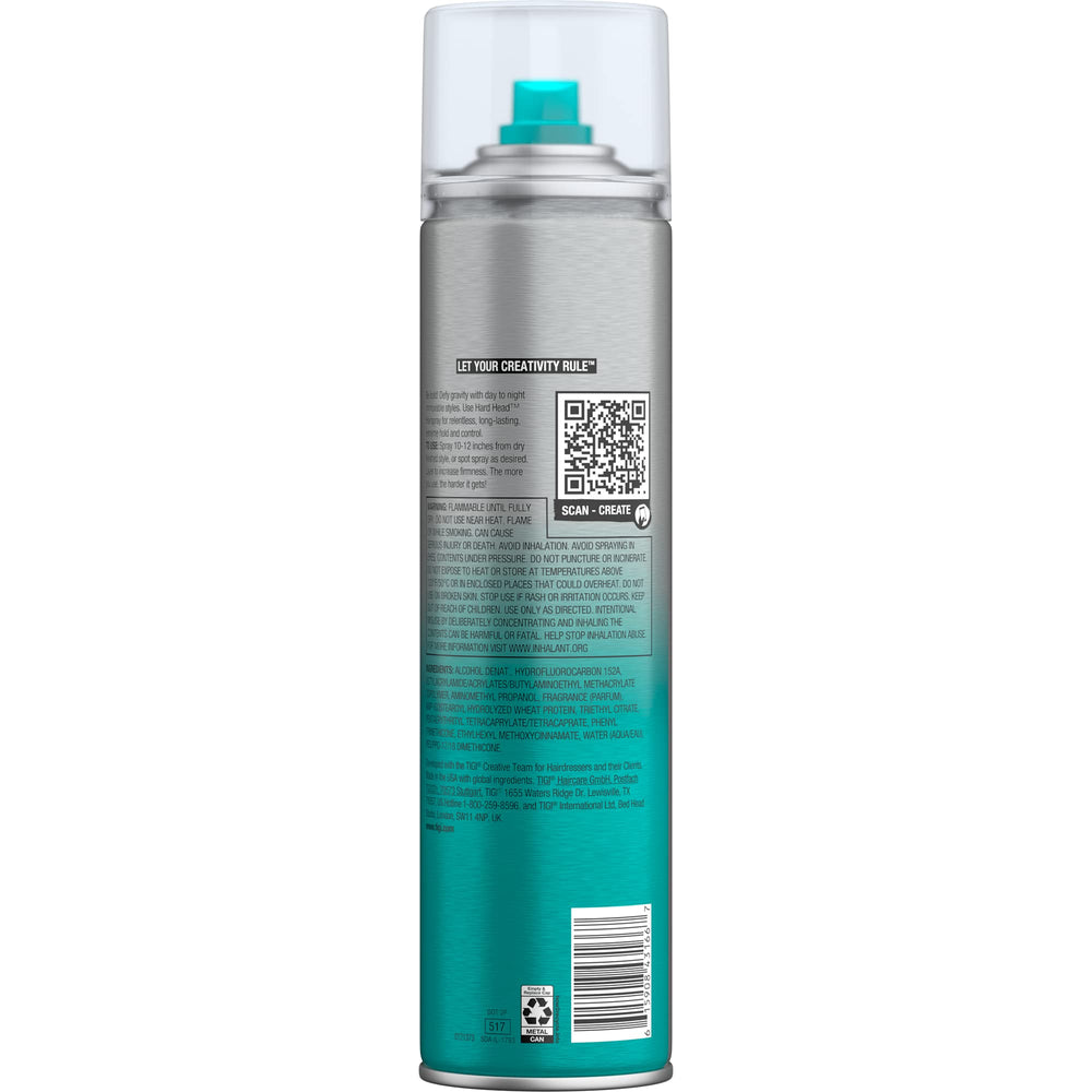 TIGI Bed Head Hard Head control preciso y fijación duradera para peinados complejos