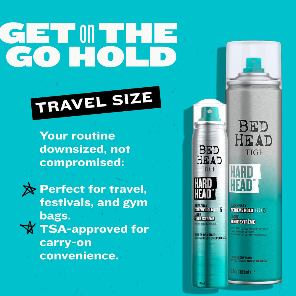 TIGI Bed Head Hard Head fijación-total mantiene peinado en su sitio durante todo el día.