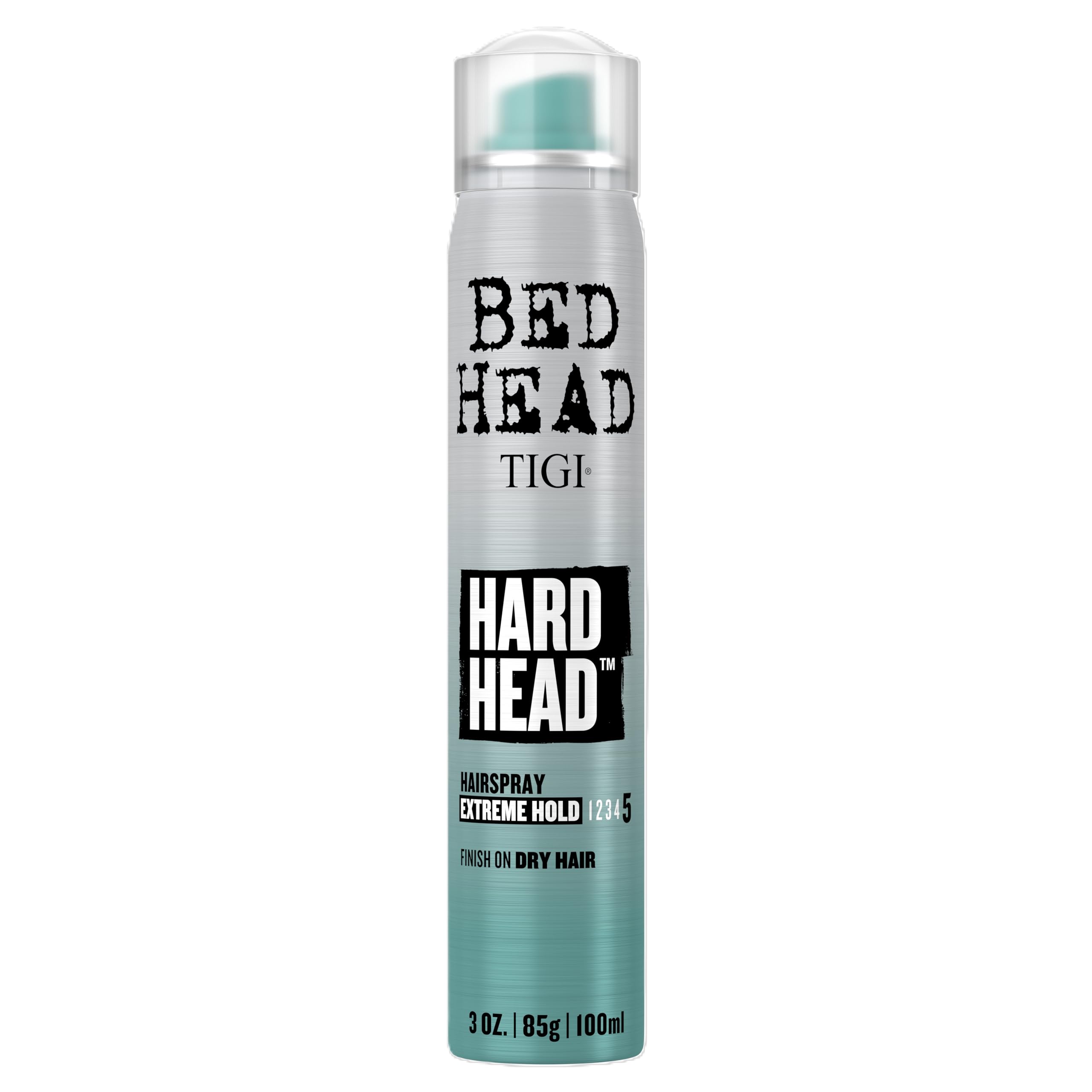 TIGI Bed Head Hard Head mini-atomizador para retoques rápidos y fijación duradera.