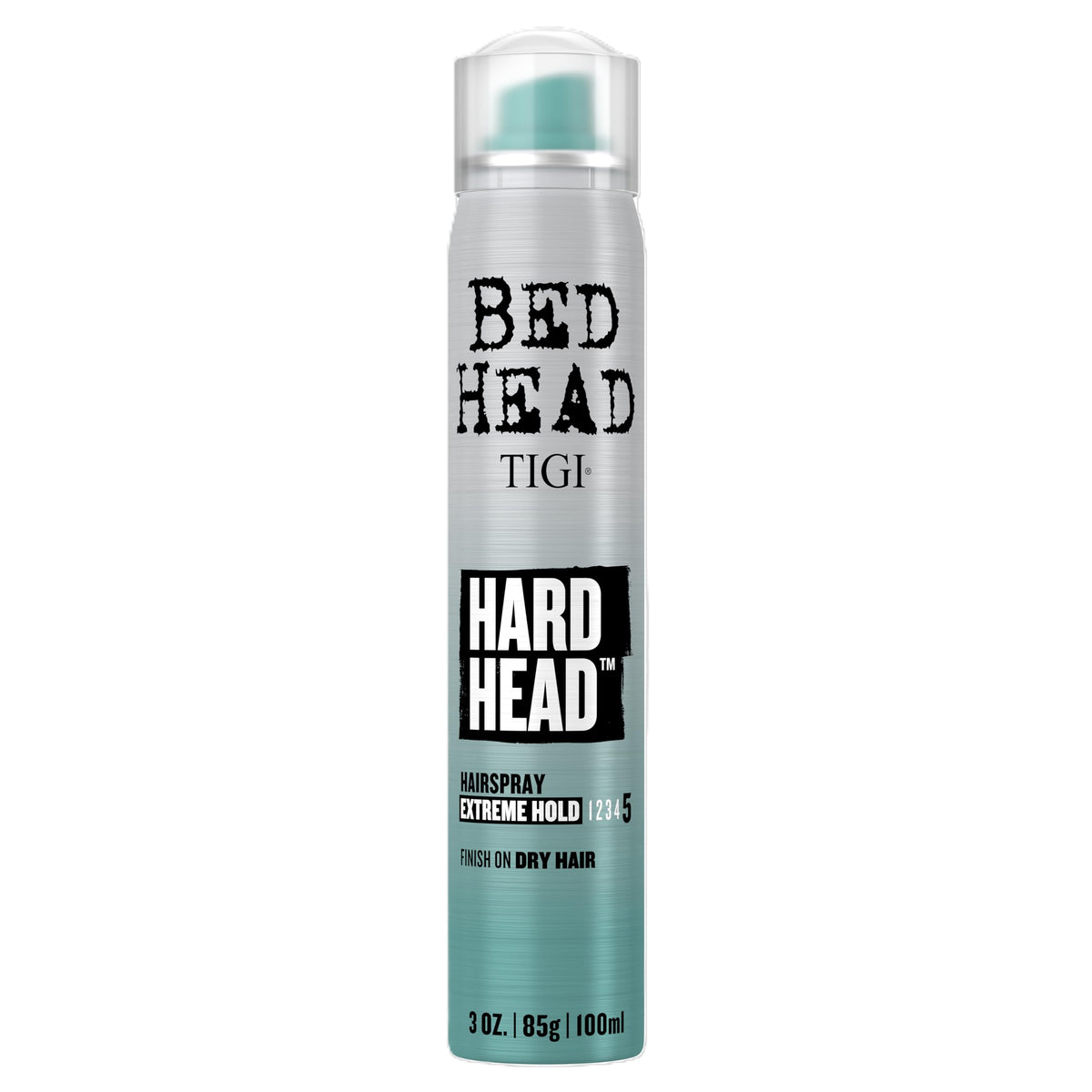 TIGI Bed Head Hard Head mini-atomizador para retoques rápidos y fijación duradera.