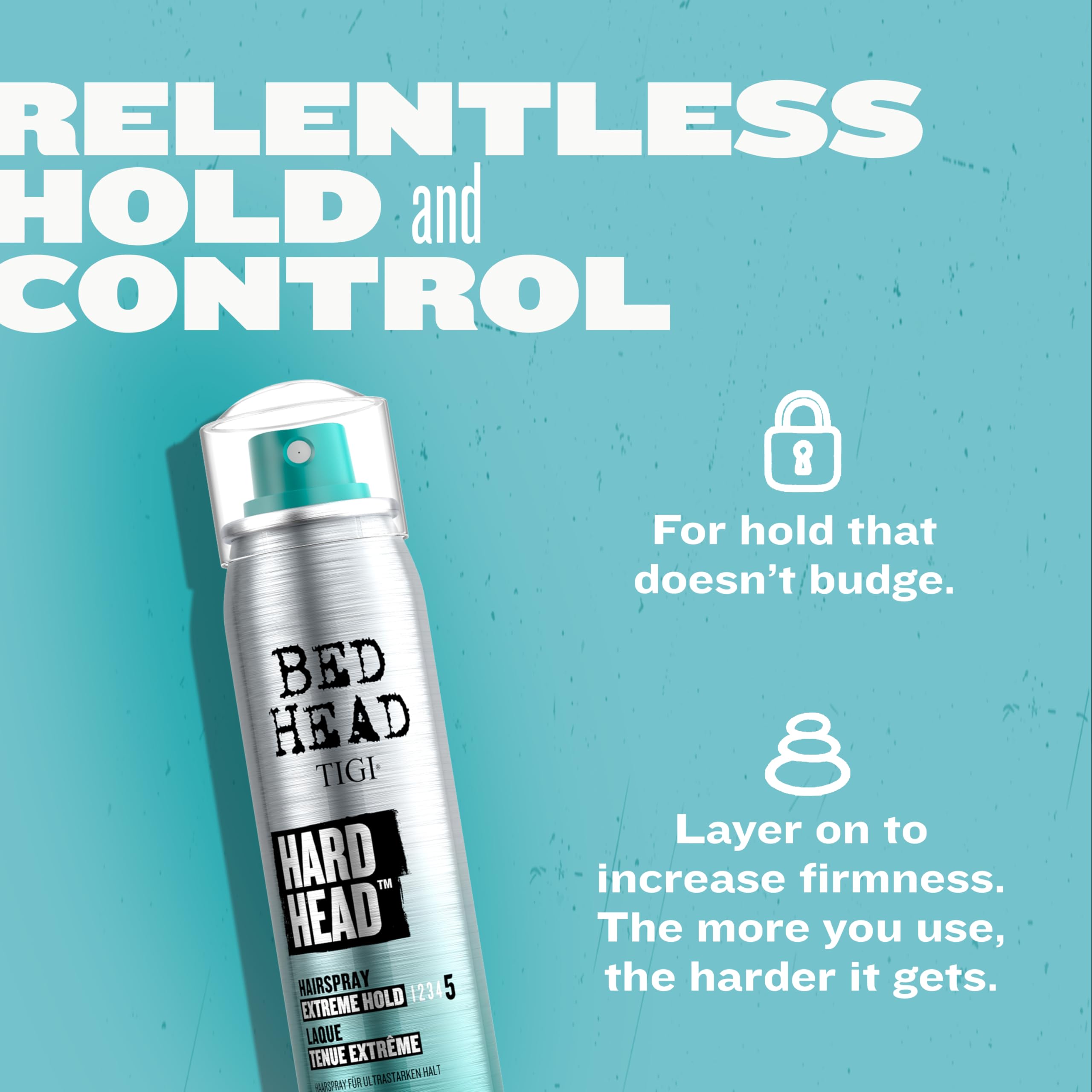 TIGI Bed Head Hard Head pelo-todo-tipo compatible con cualquier textura y estilo.