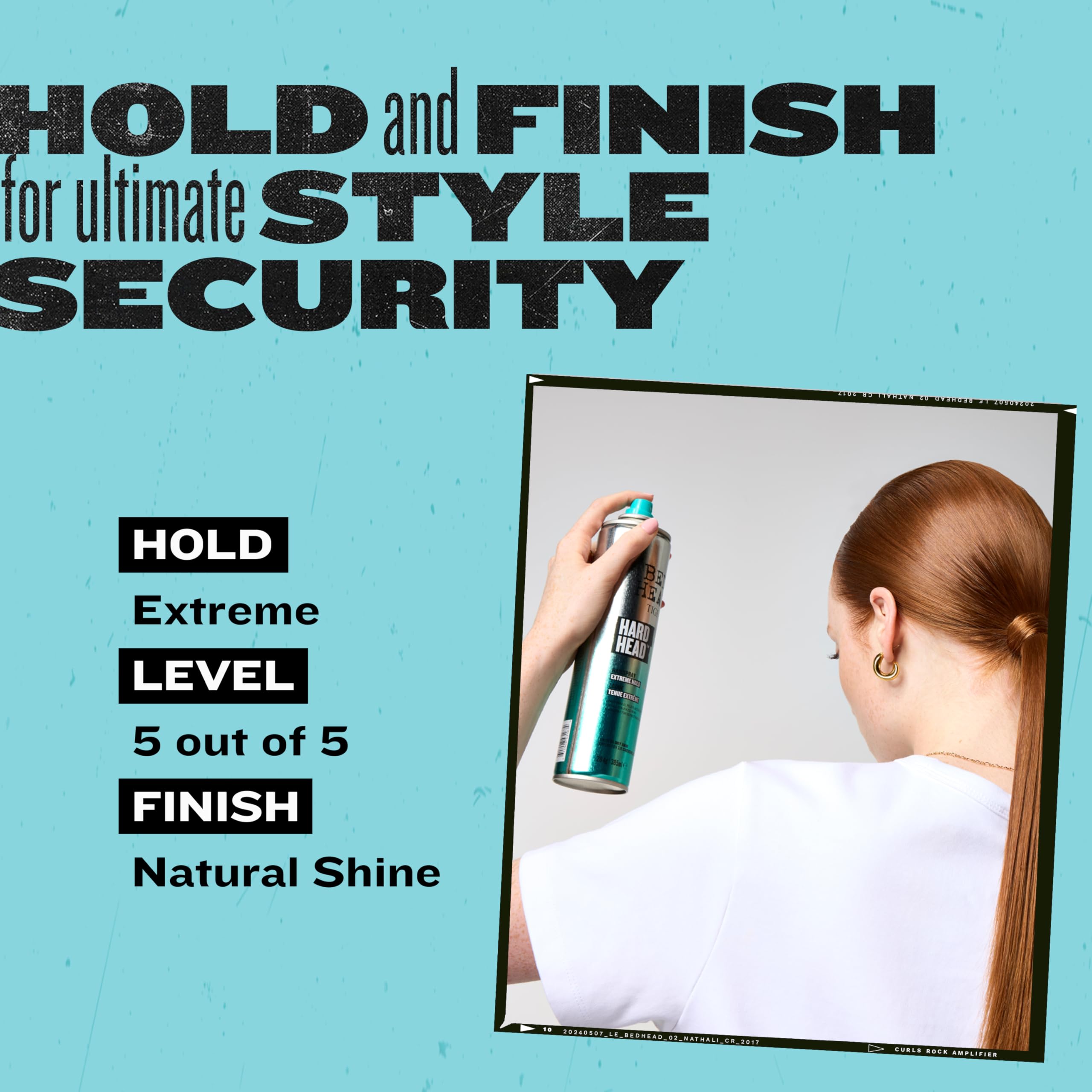 TIGI Bed Head Hard Head uso-diario proporciona fijación constante para peinados diarios.