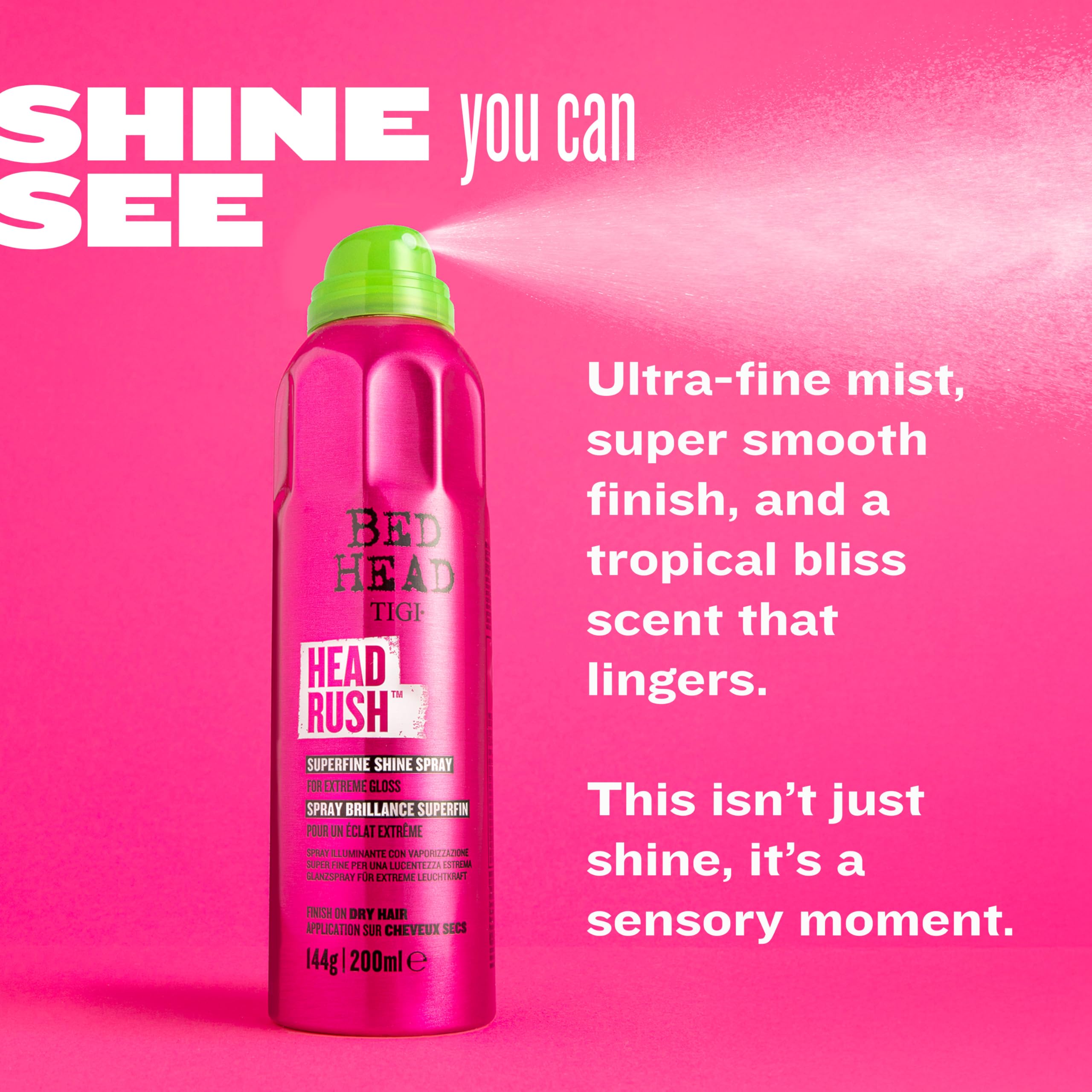 TIGI Bed Head Headrush apto para todo tipo de cabello.