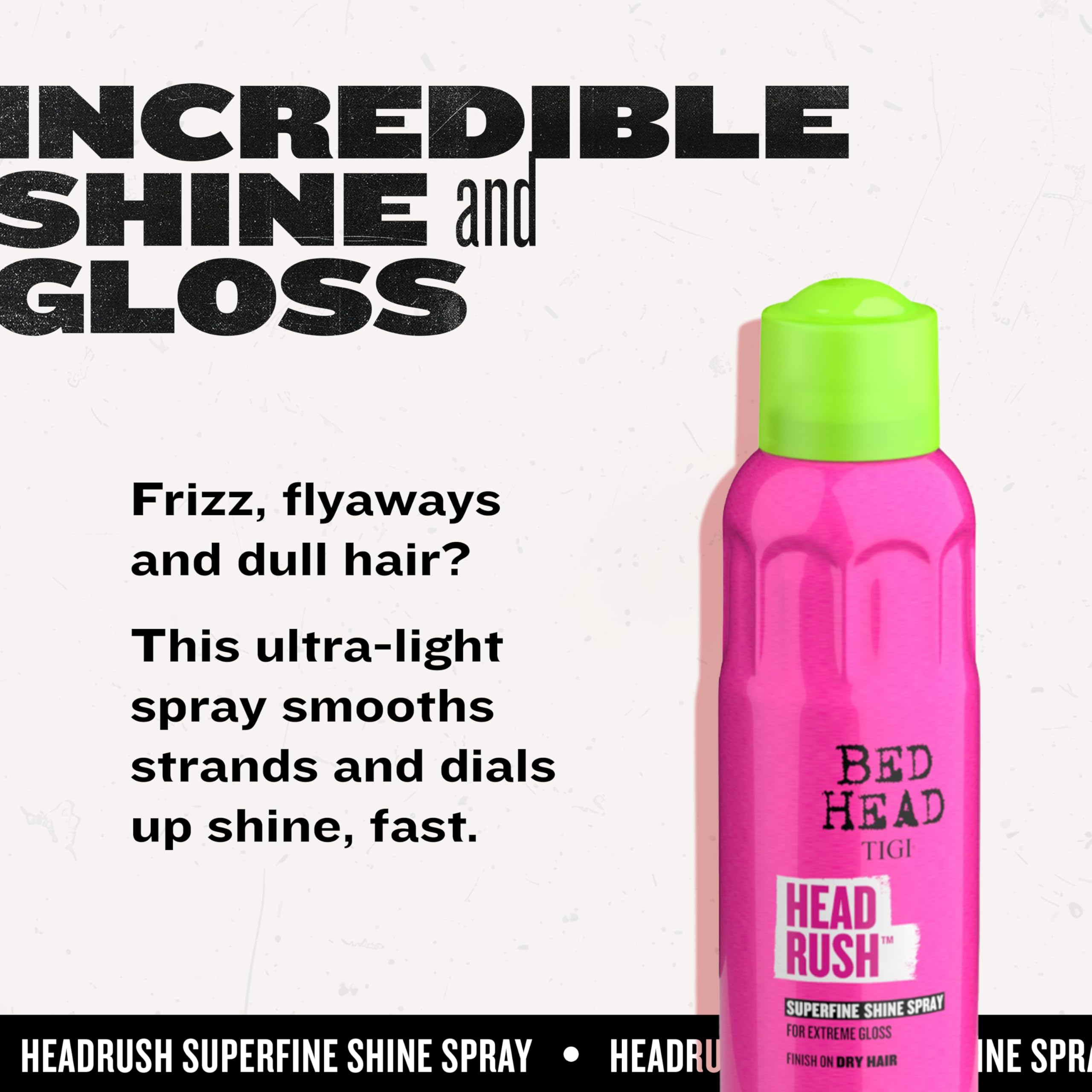 TIGI Bed Head Headrush rociado ligero para aplicación diaria.