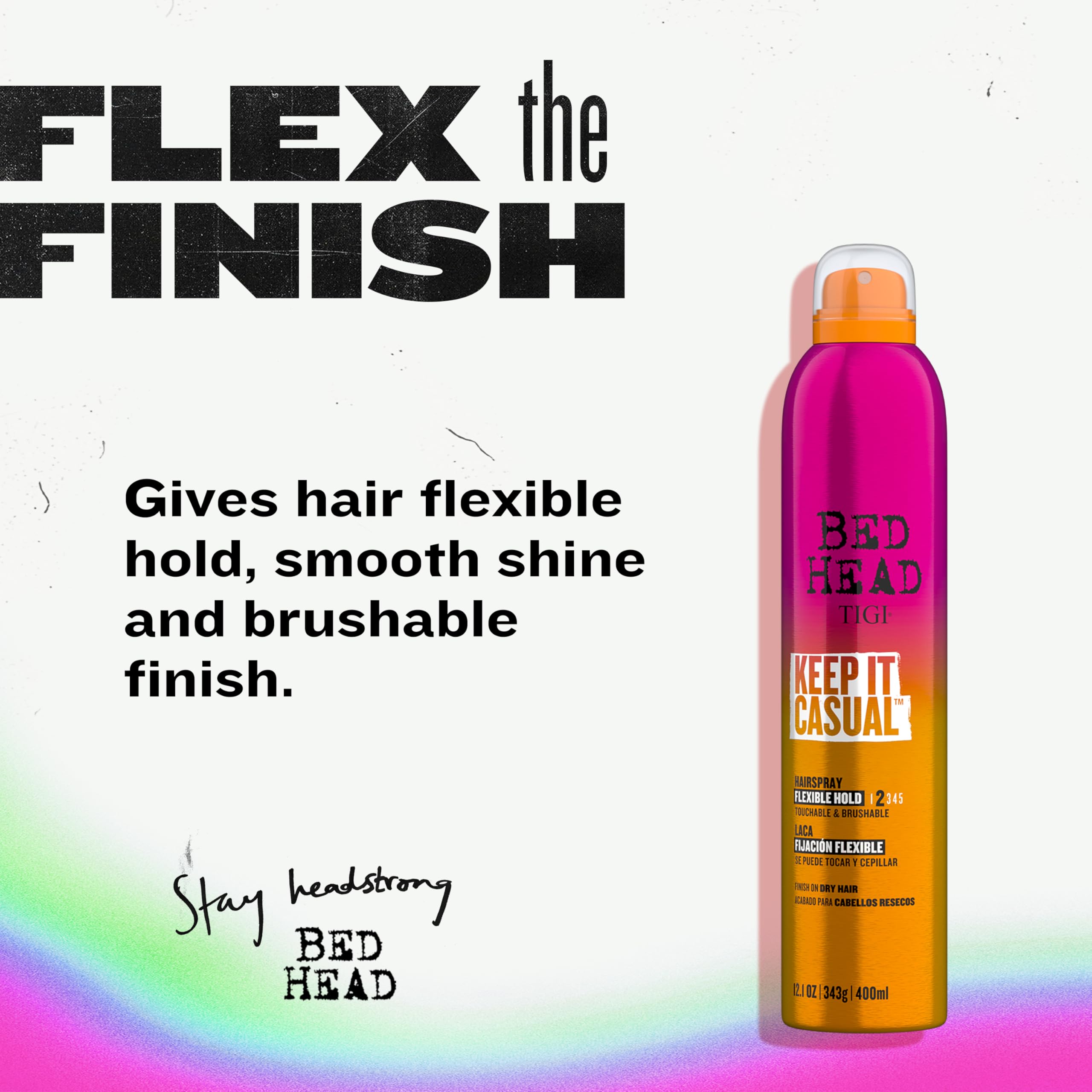TIGI Bed Head Keep It Casual, textura flexible para peinados fáciles de lograr.