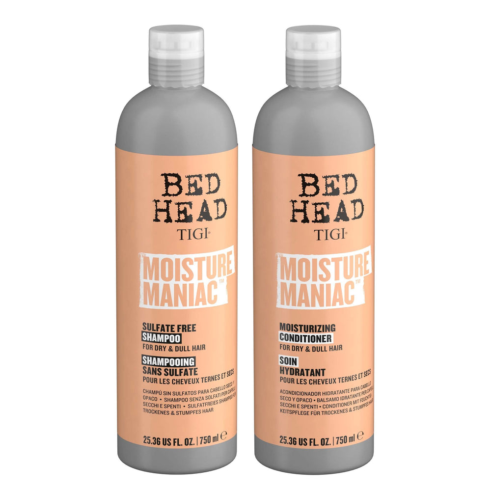 TIGI Bed Head Moisture Maniac conditioner bottle delivering lasting moisture
