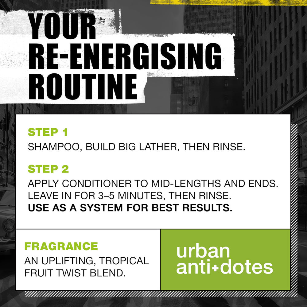 Bed Head by TIGI Re-Energize shampoo protects color while cleansing.