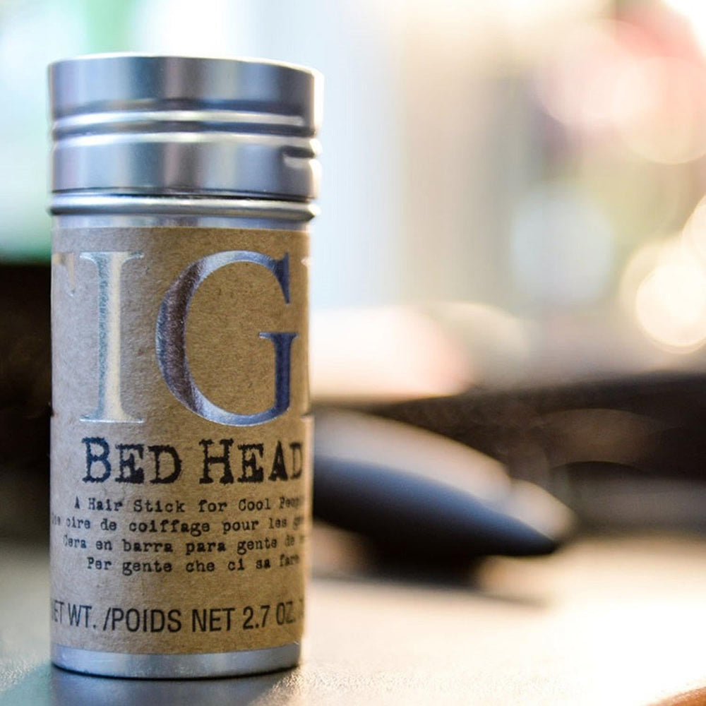 TIGI Bed Head wax stick direct application for precise styling.