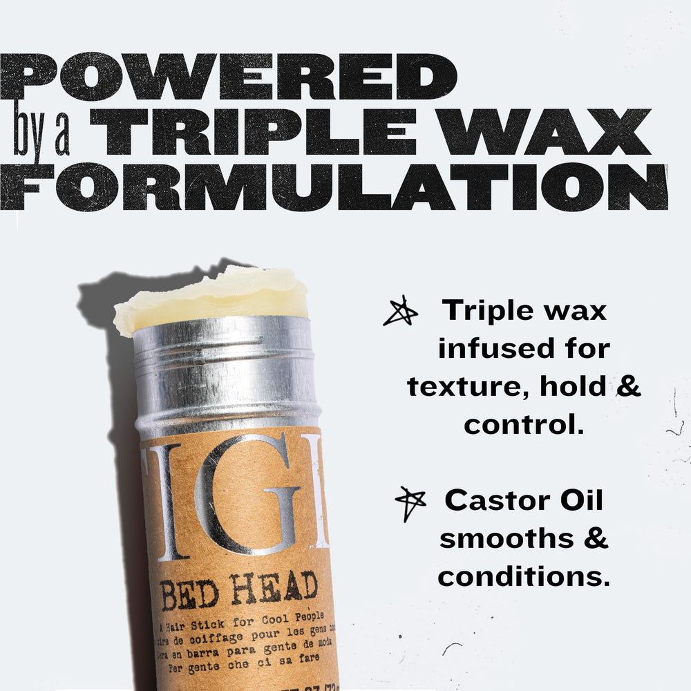 Bed Head de TIGI: barra sin pegajosidad que evita residuos.