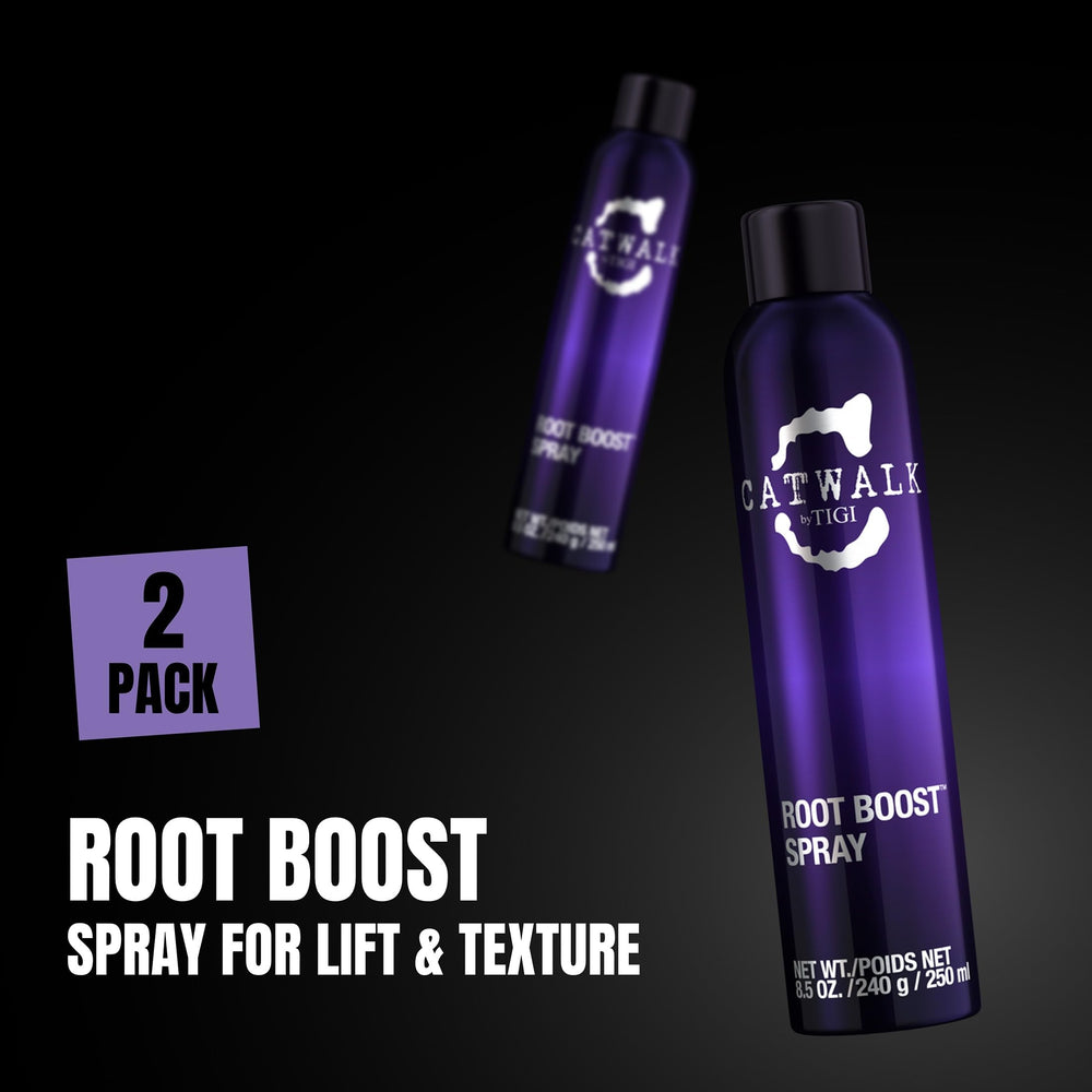 Catwalk Root Boost de TIGI, enfoque en raíces para elevación duradera.