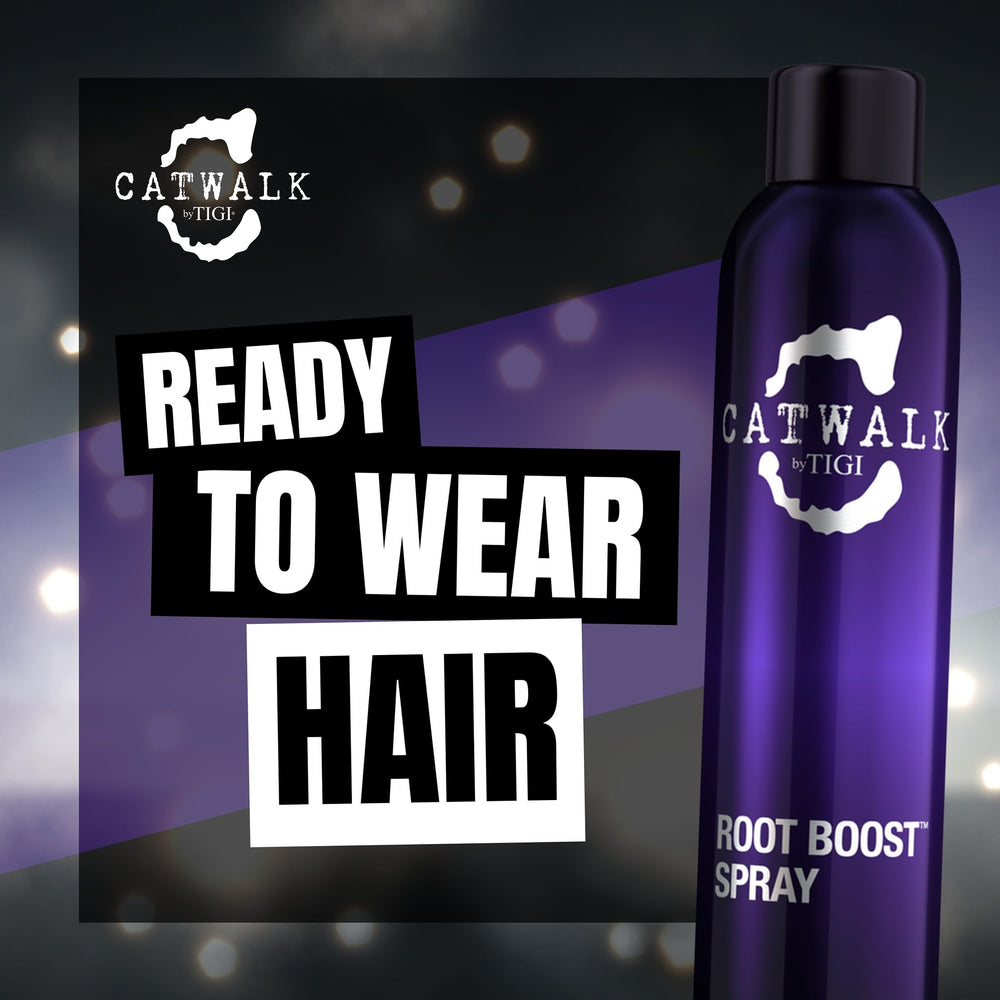 Catwalk Root Boost de TIGI, uso rápido para secado y peinado cómodo.