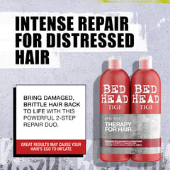 TIGI Resurrection Conditioner: etiqueta detallada y lista de beneficios