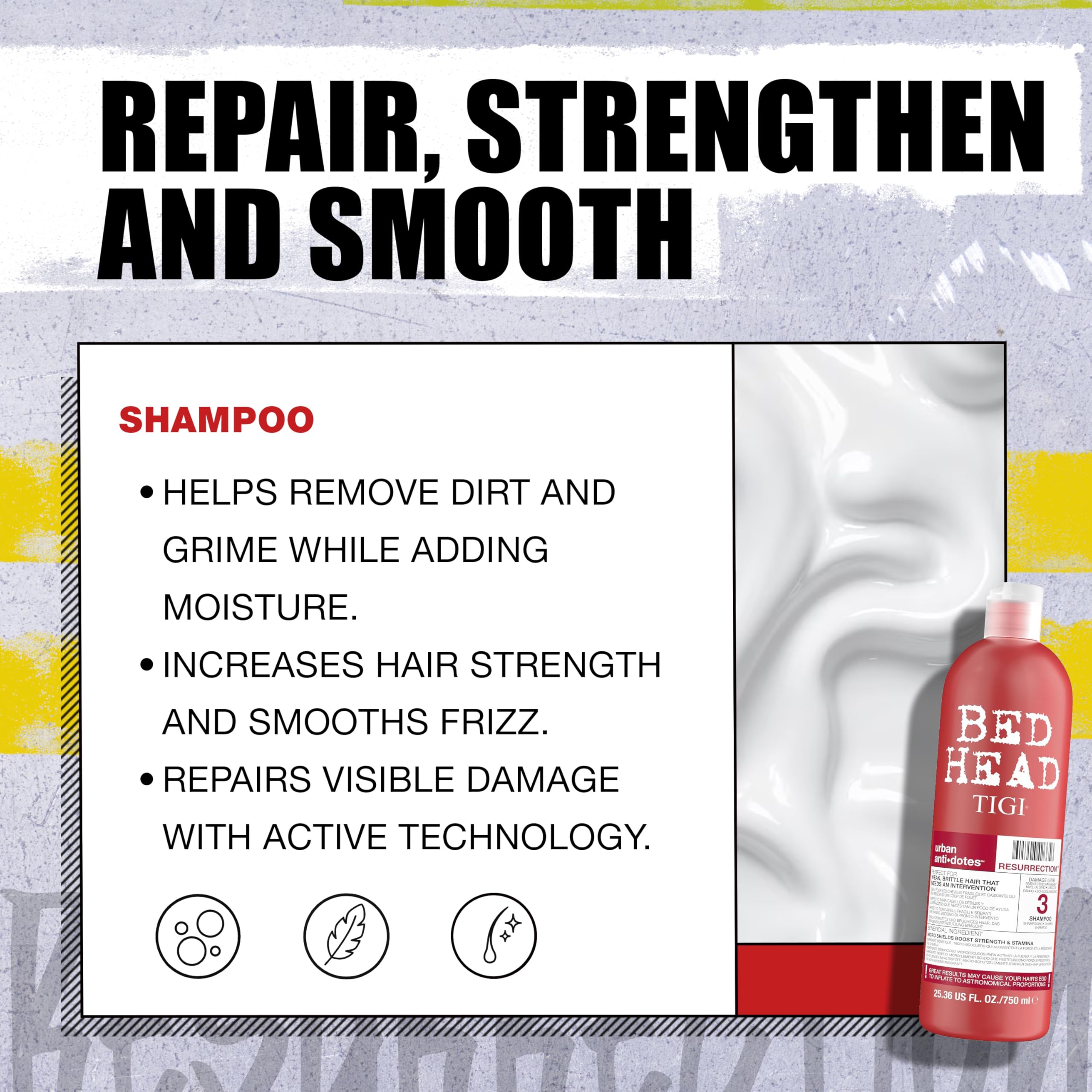 TIGI Resurrection Conditioner: textura cremosa facilita peinado suave