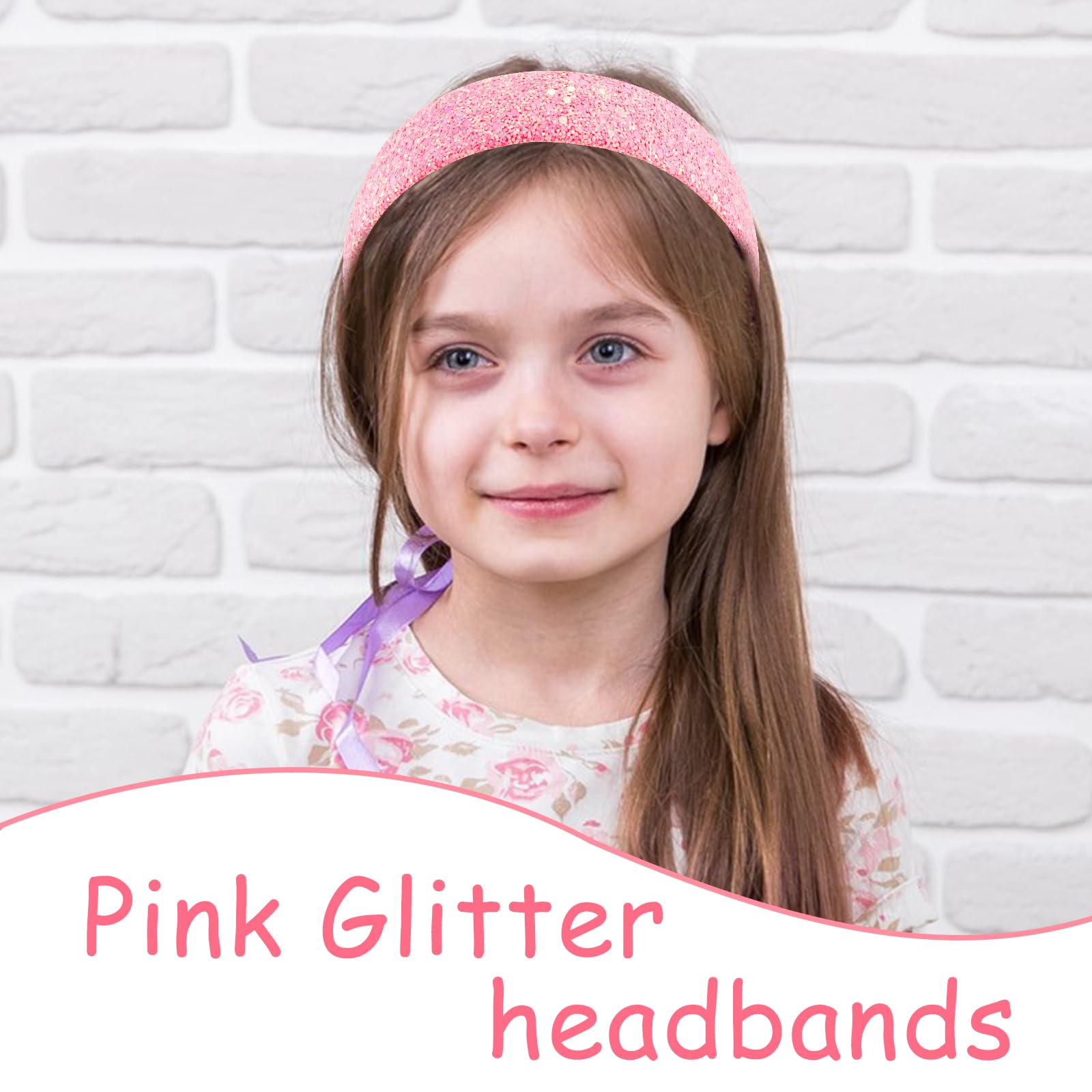Diadema Tihebax glitter arcoíris: colores brillantes para looks divertidos.