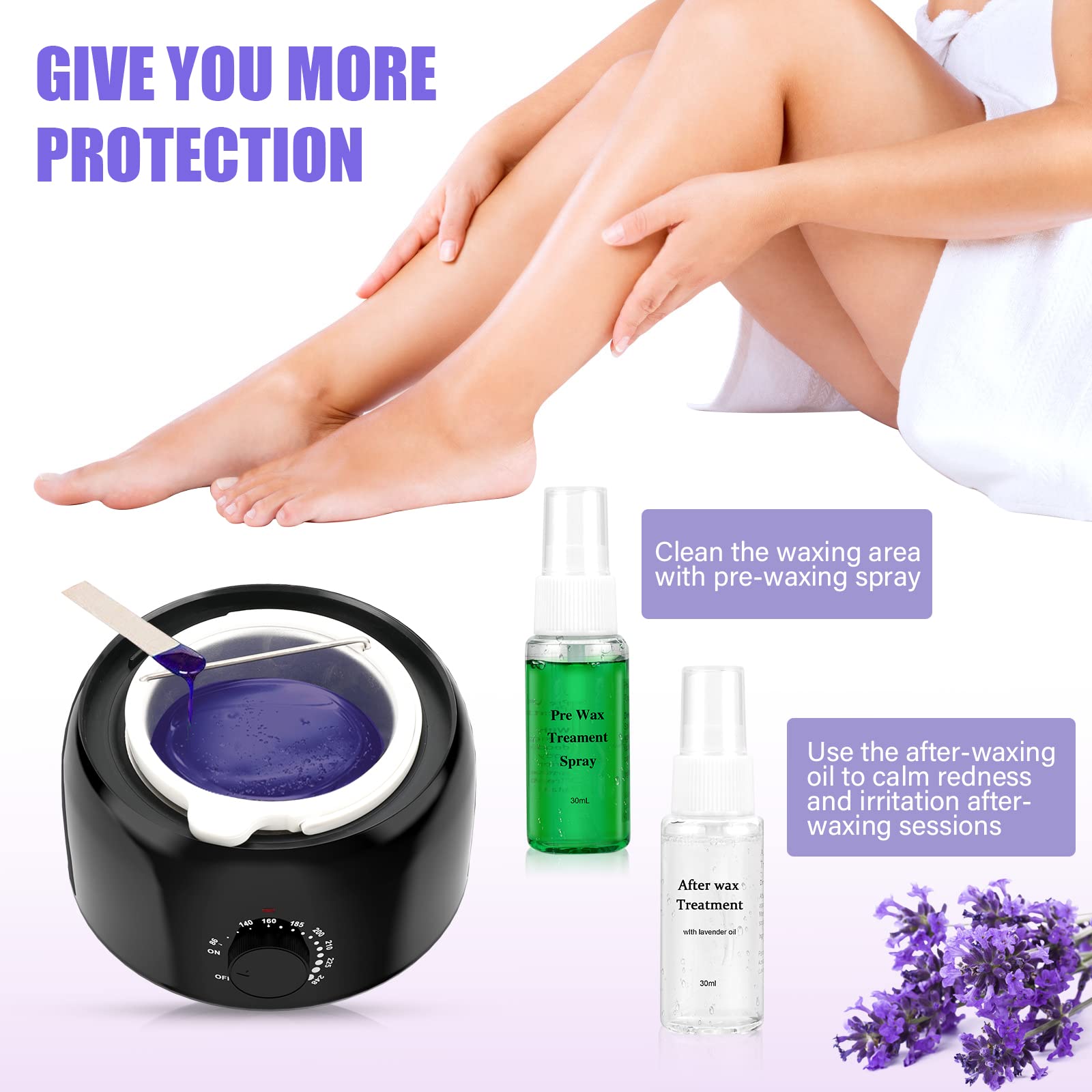 TIKESI pre-wax spray for smooth preparation before waxing