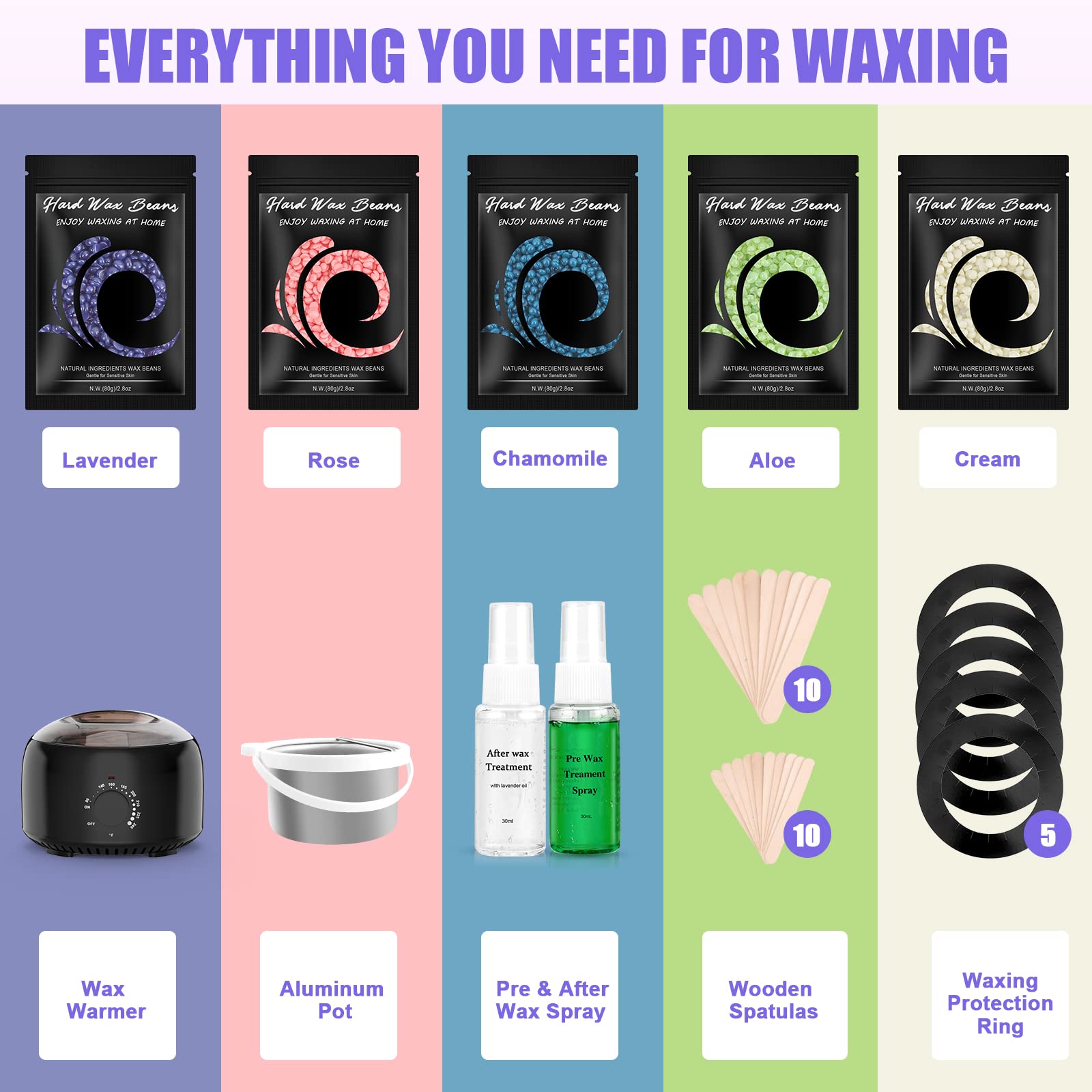 TIKESI large waxing sticks for easy full-body waxing