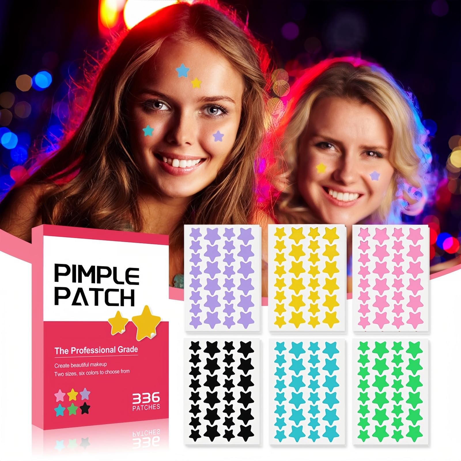 Tikiyoun patches at night show long-lasting wear over blemish.
