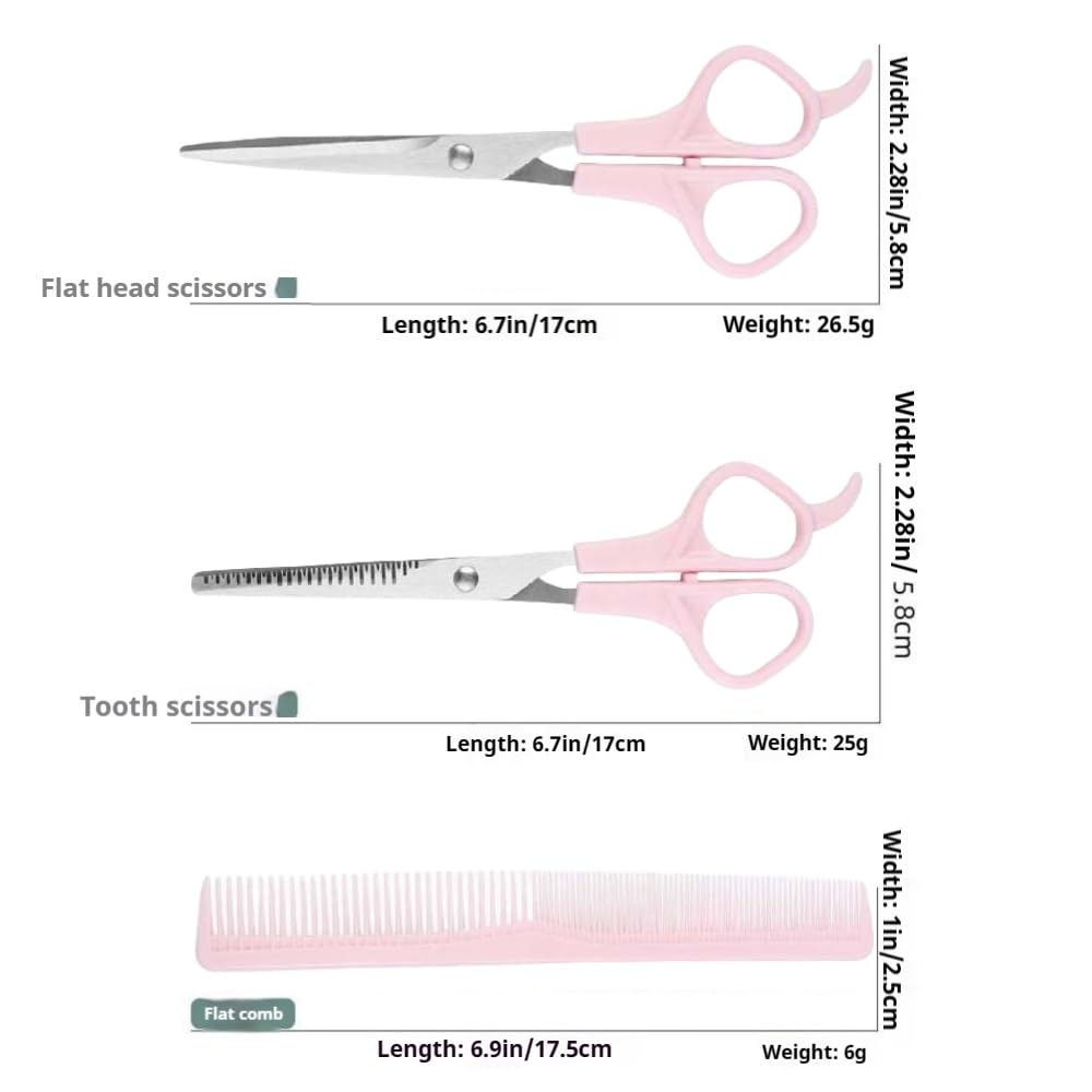 TikMNO pink thinning scissor designed for smooth blending and texture control
