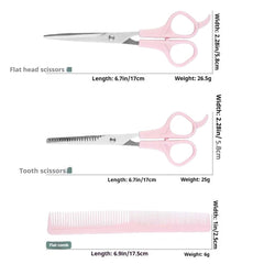 TikMNO pink thinning scissor designed for smooth blending and texture control