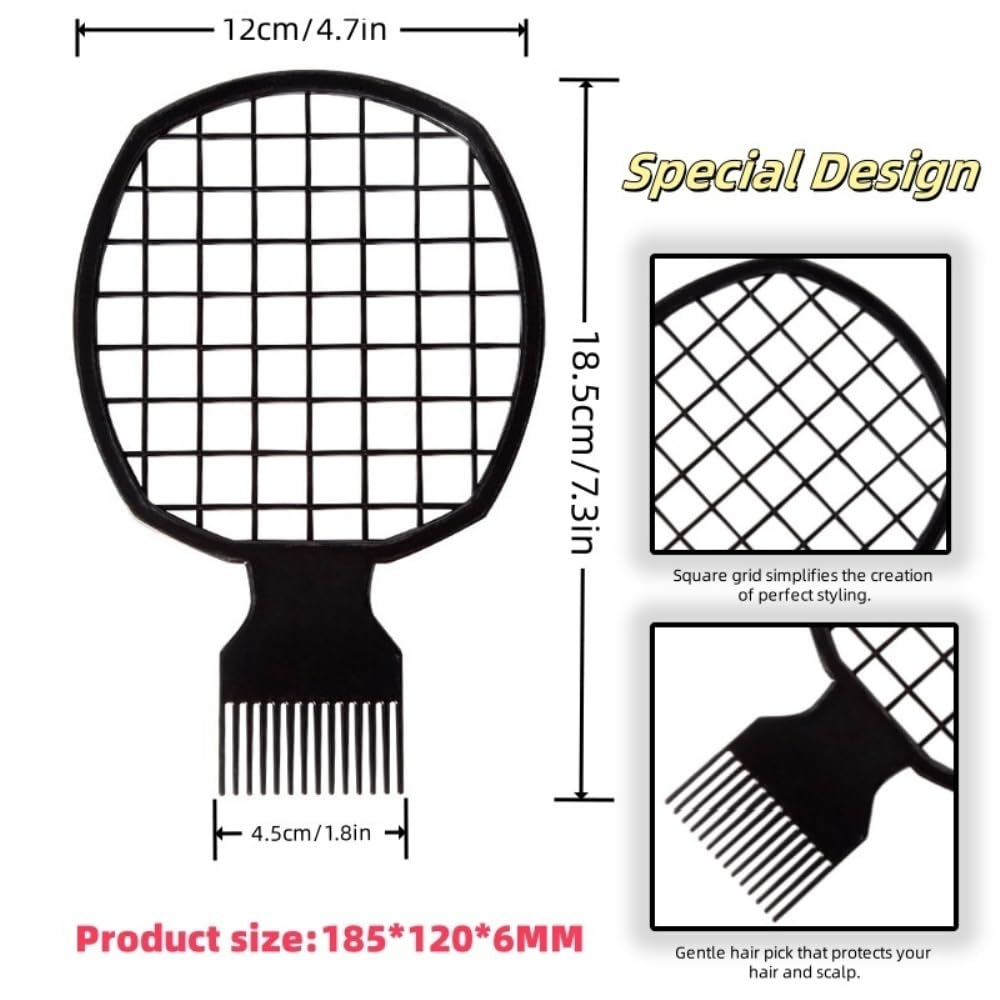 TIKMNO dual-sided hair sponge brush enables versatile styling options.
