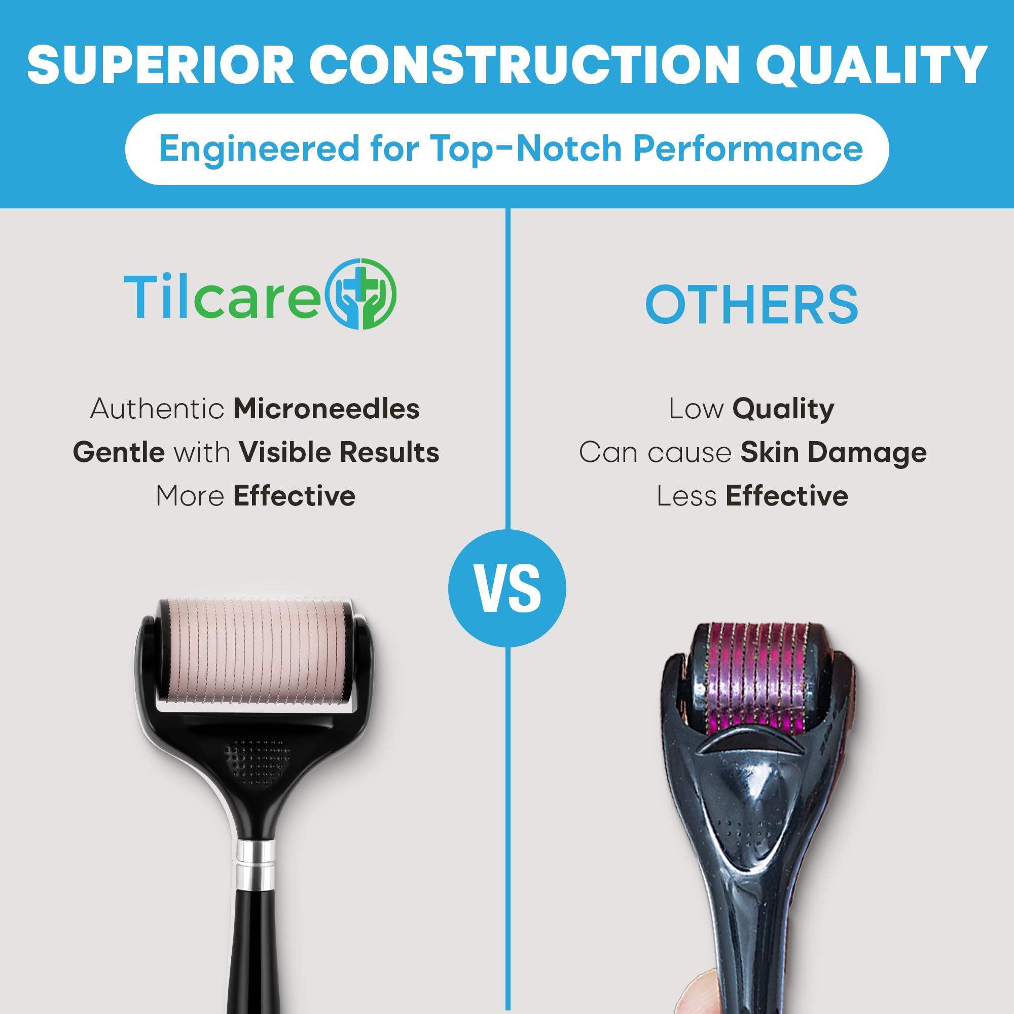 Tilcare Ultra-Wide Derma Roller designed for convenient home use.