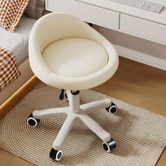 Timbertouch rolling stool beige seat for extended, comfortable use