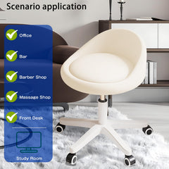 Timbertouch rolling stool height adjustment adapts to different workspaces